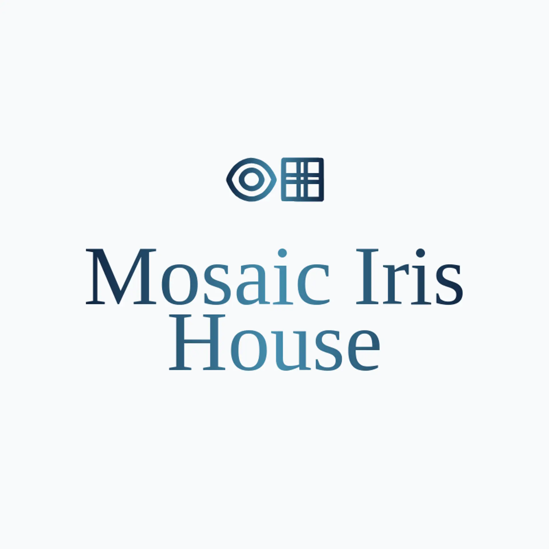 Mosaic Iris House logo for evil eye
