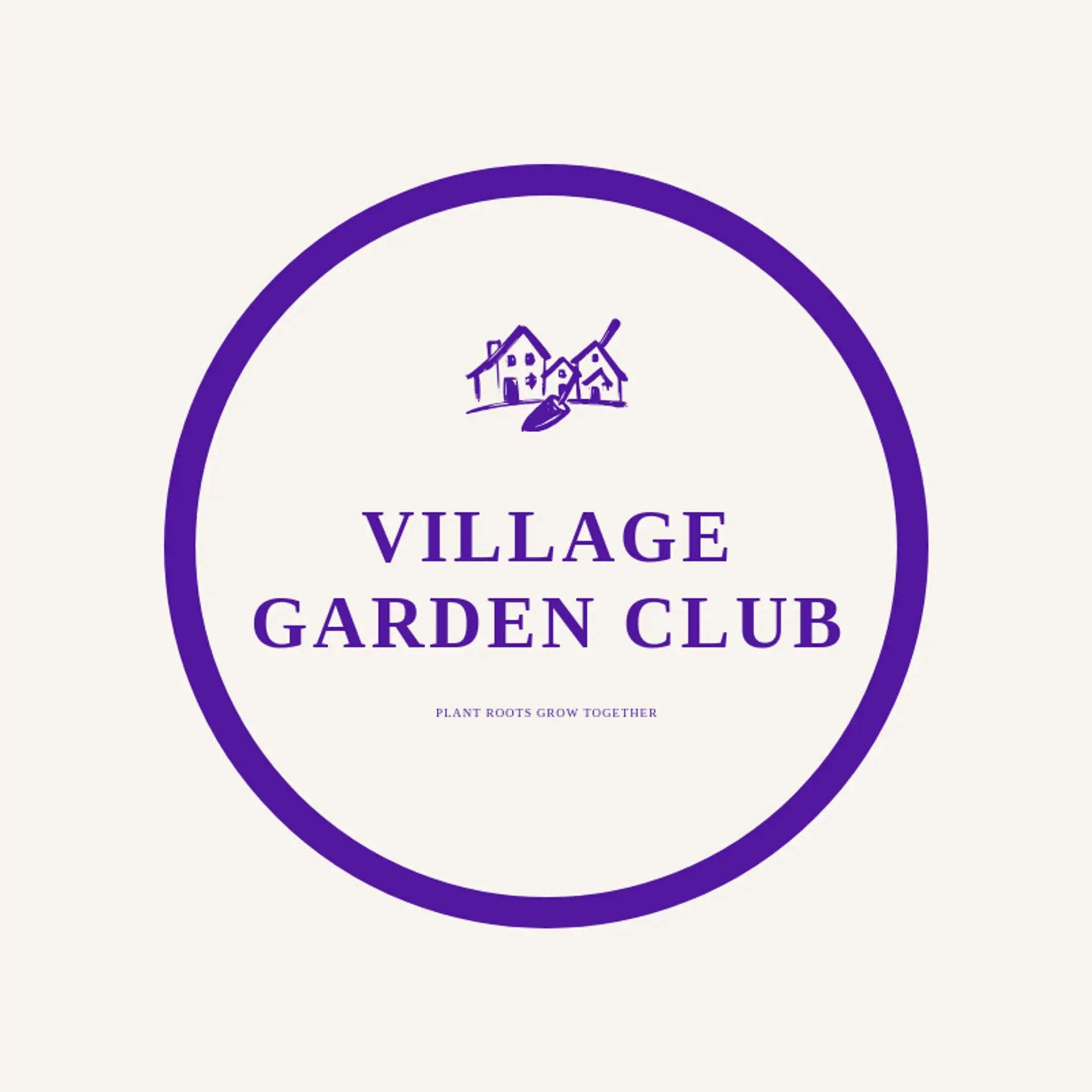 Village Garden Club logo for village