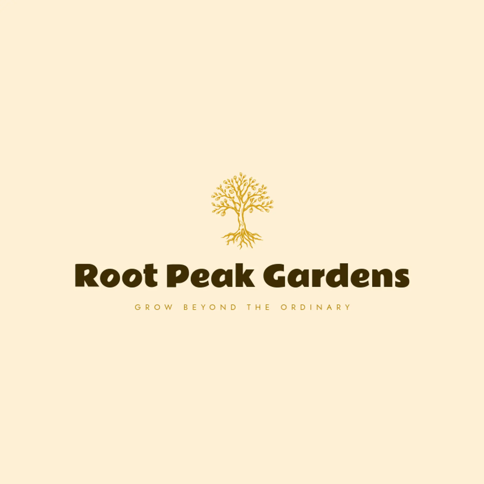 Root Peak Gardens logo for roots