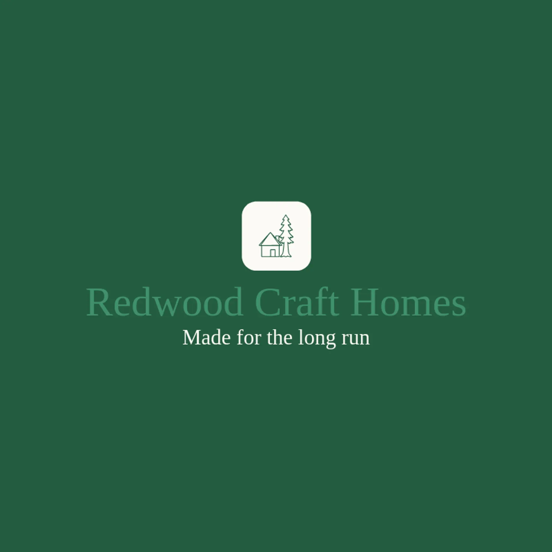 Redwood Craft Homes logo for home builder