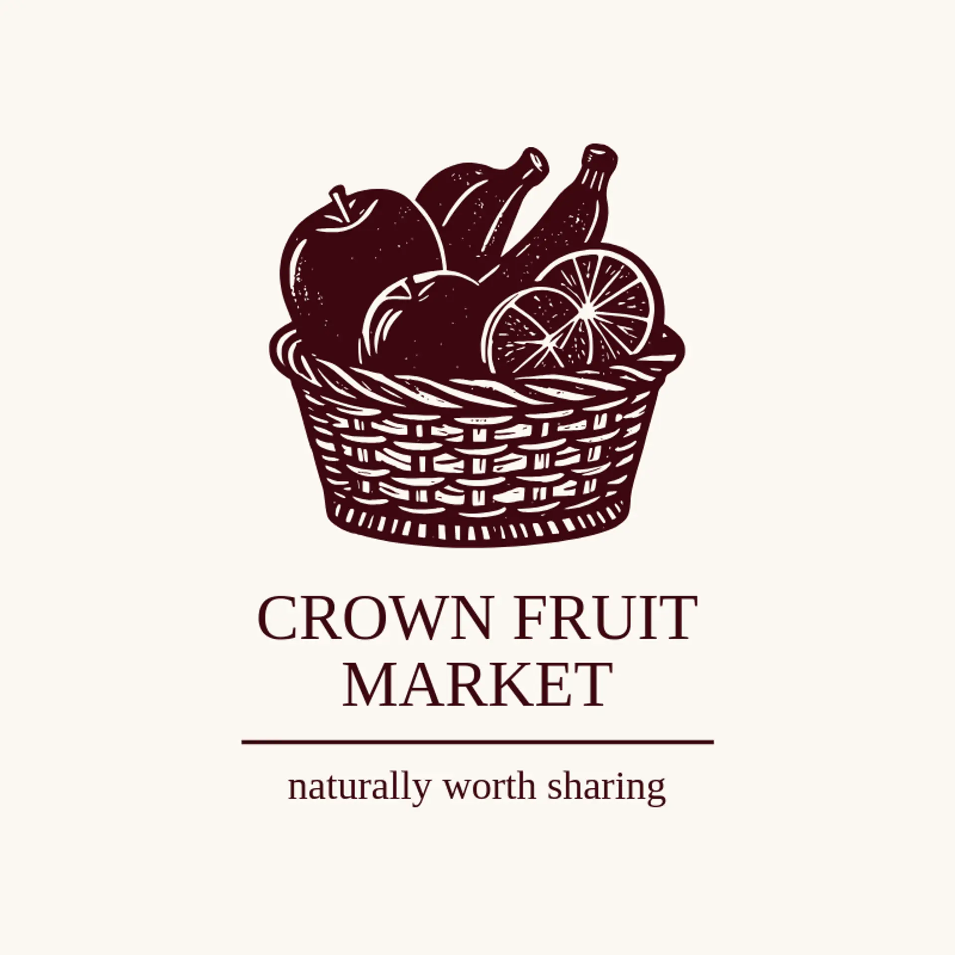 Crown Fruit Market logo for market