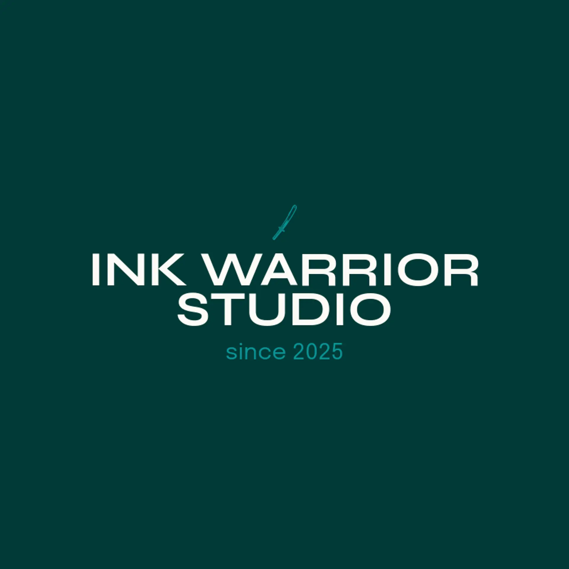 Ink Warrior Studio logo for samurai