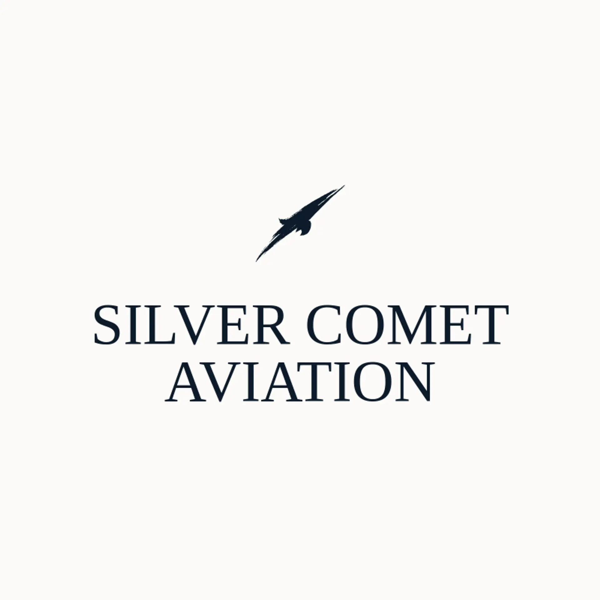 Silver Comet Aviation logo for aerospace