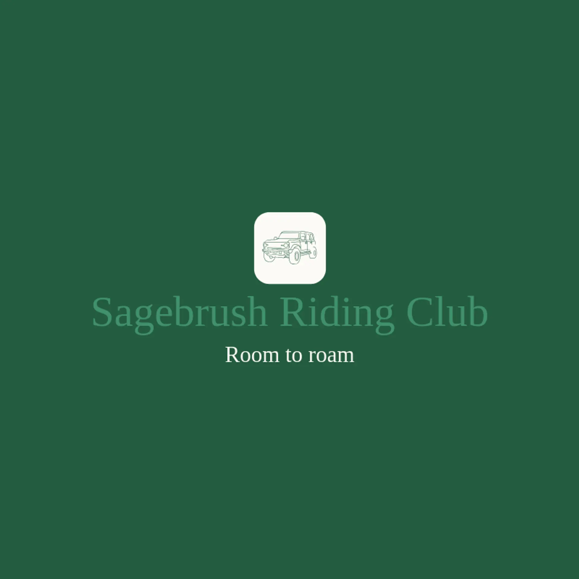 Sagebrush Riding Club logo for bronco