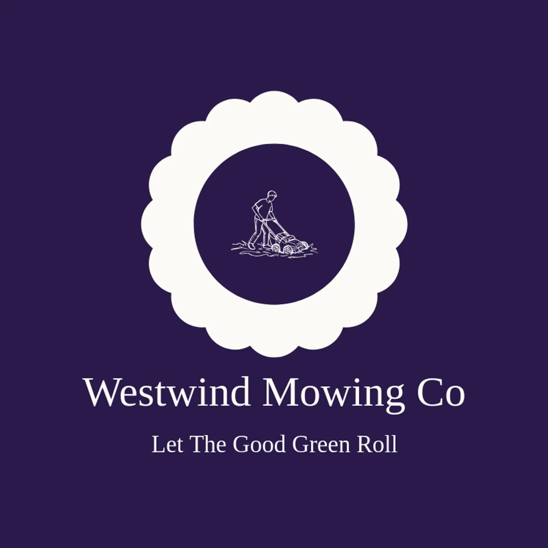Westwind Mowing Co logo for lawn mowing
