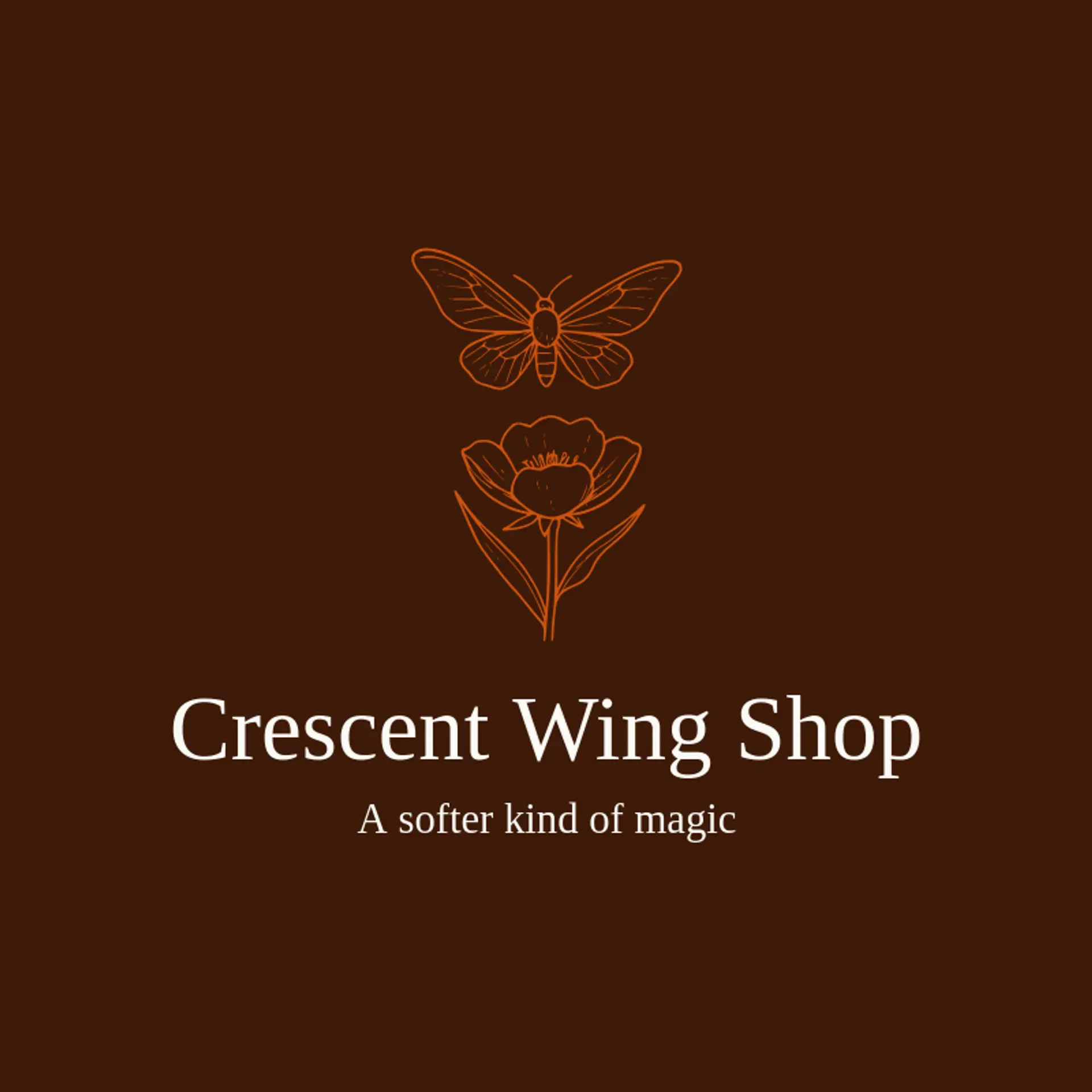 Crescent Wing Shop logo for moth