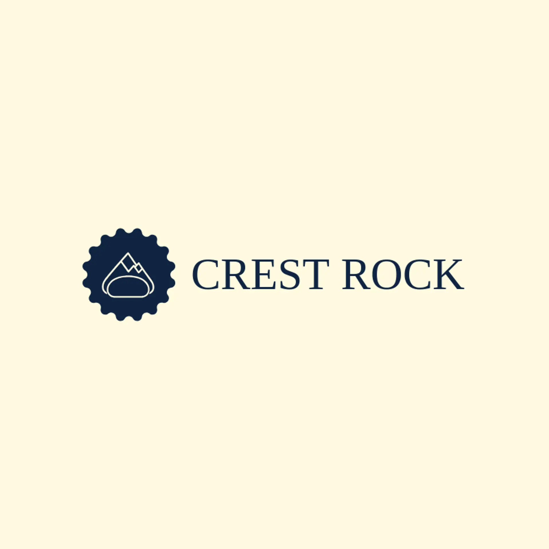 Crest Rock logo for stone
