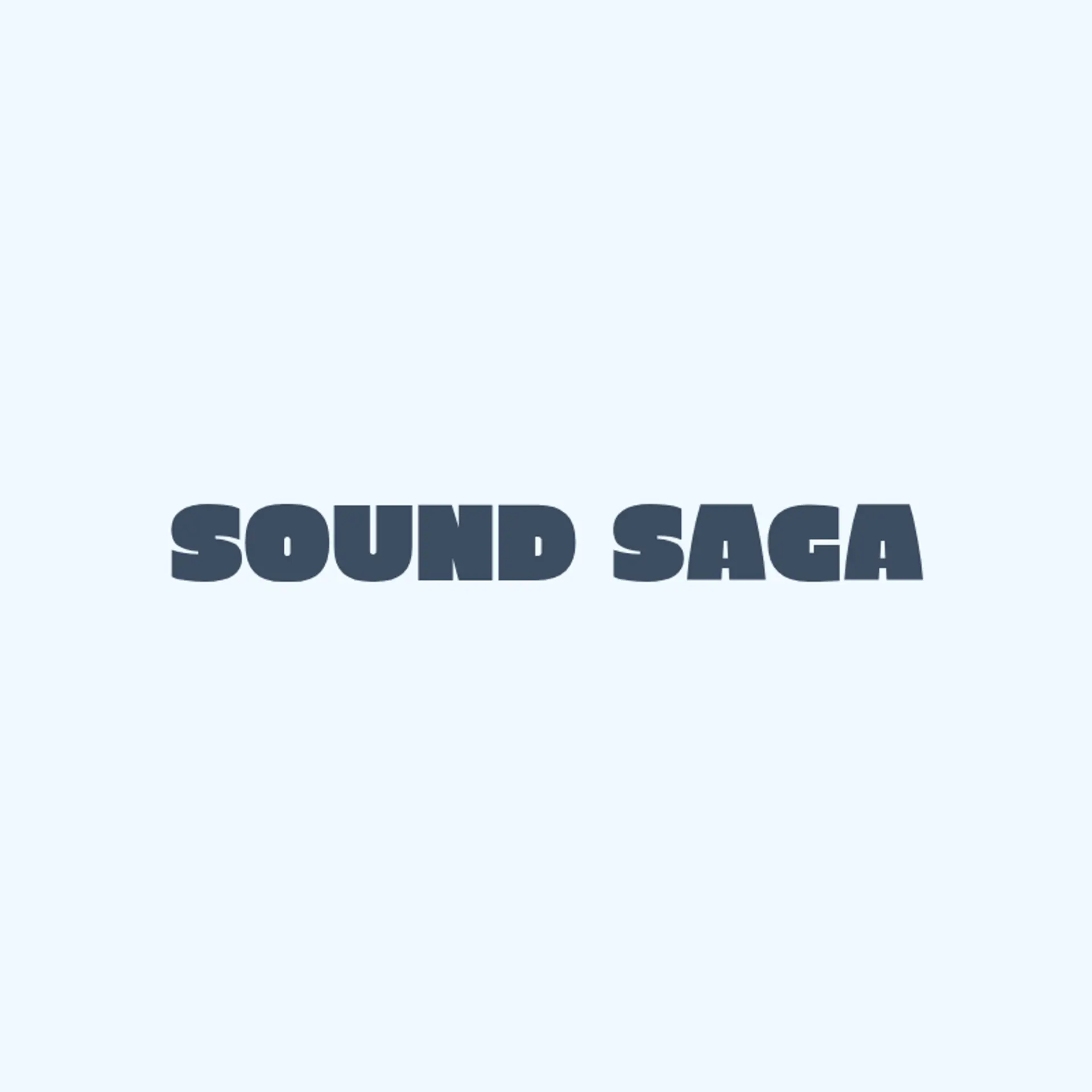 Sound Saga logo for cool music
