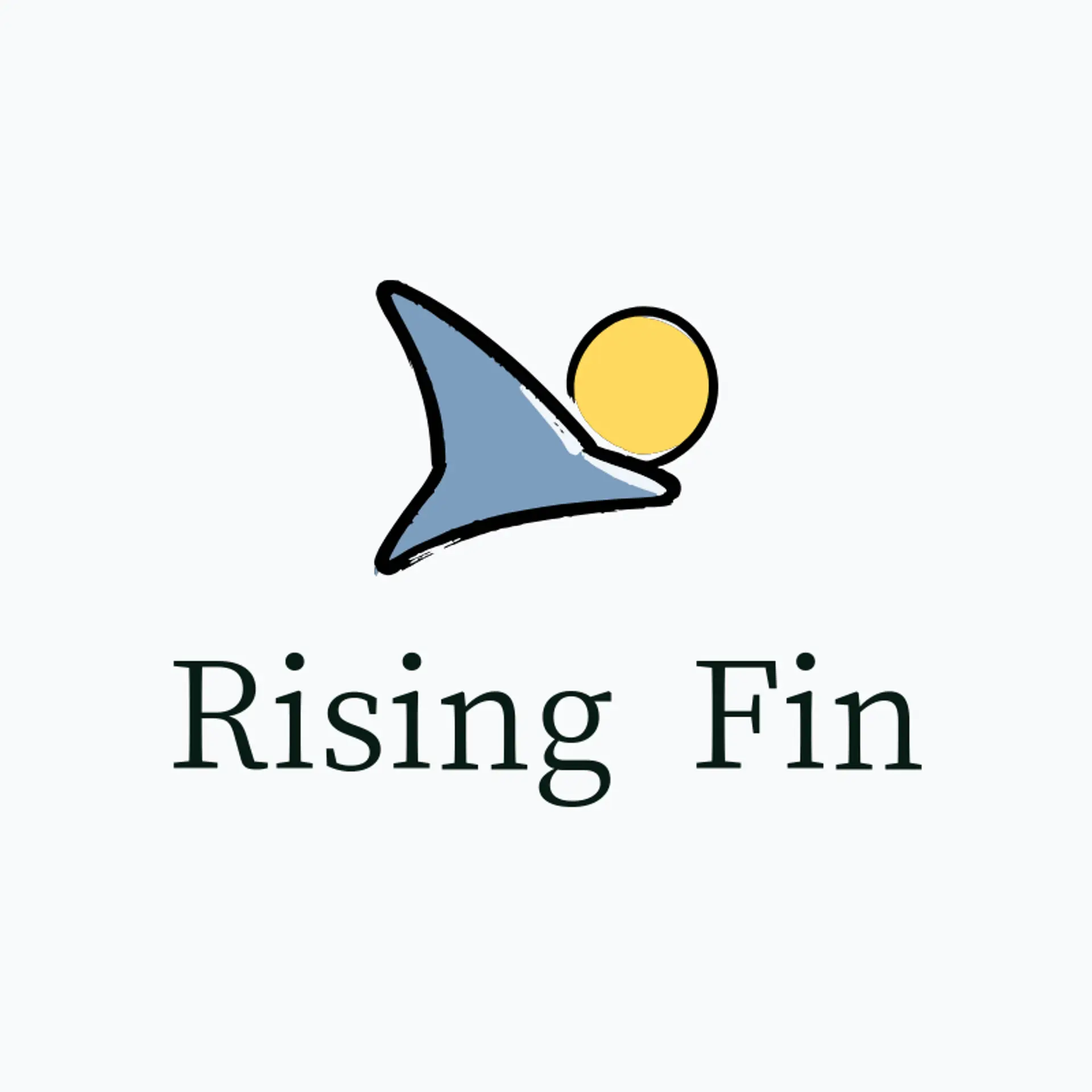 Rising Fin logo for shark