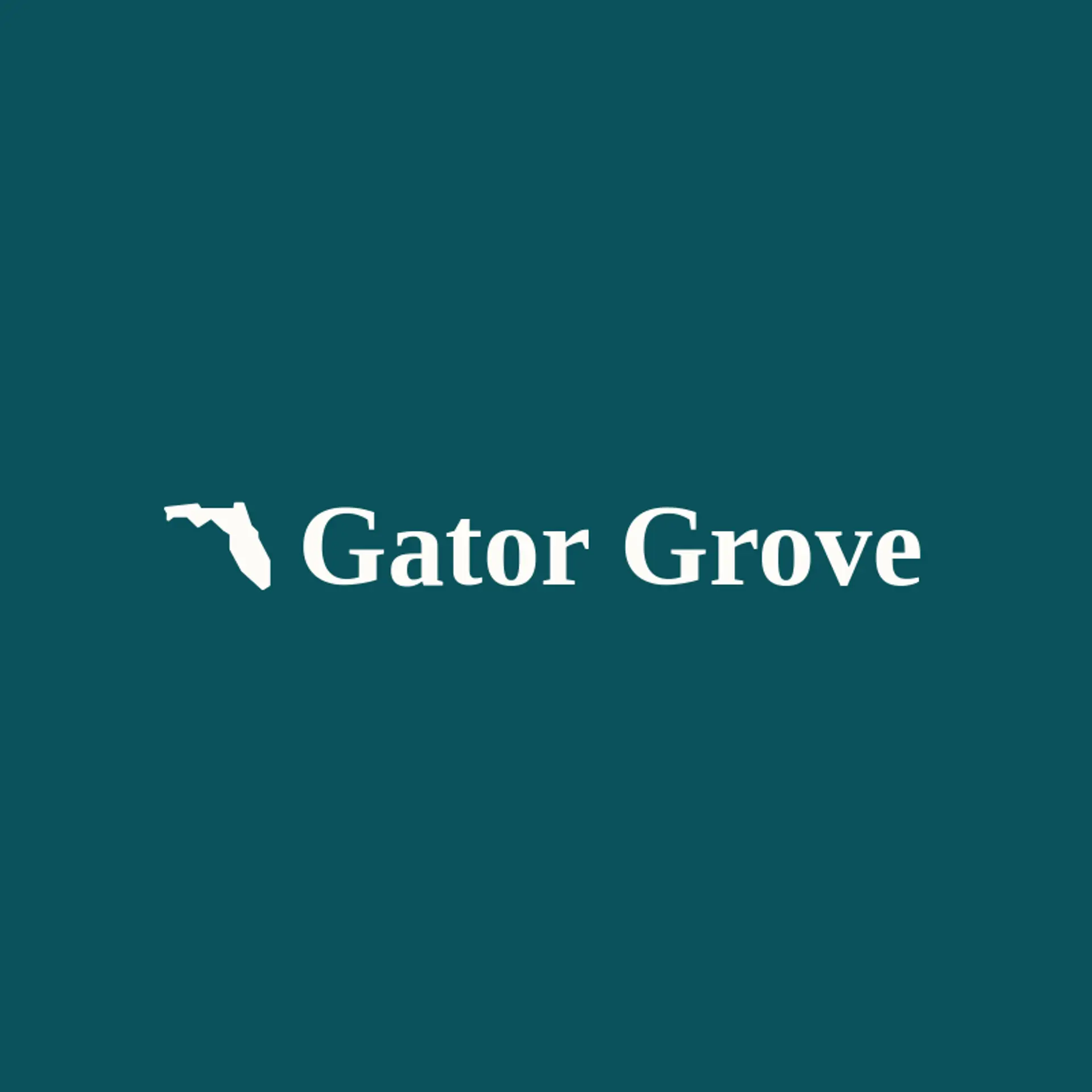 Gator Grove logo for florida
