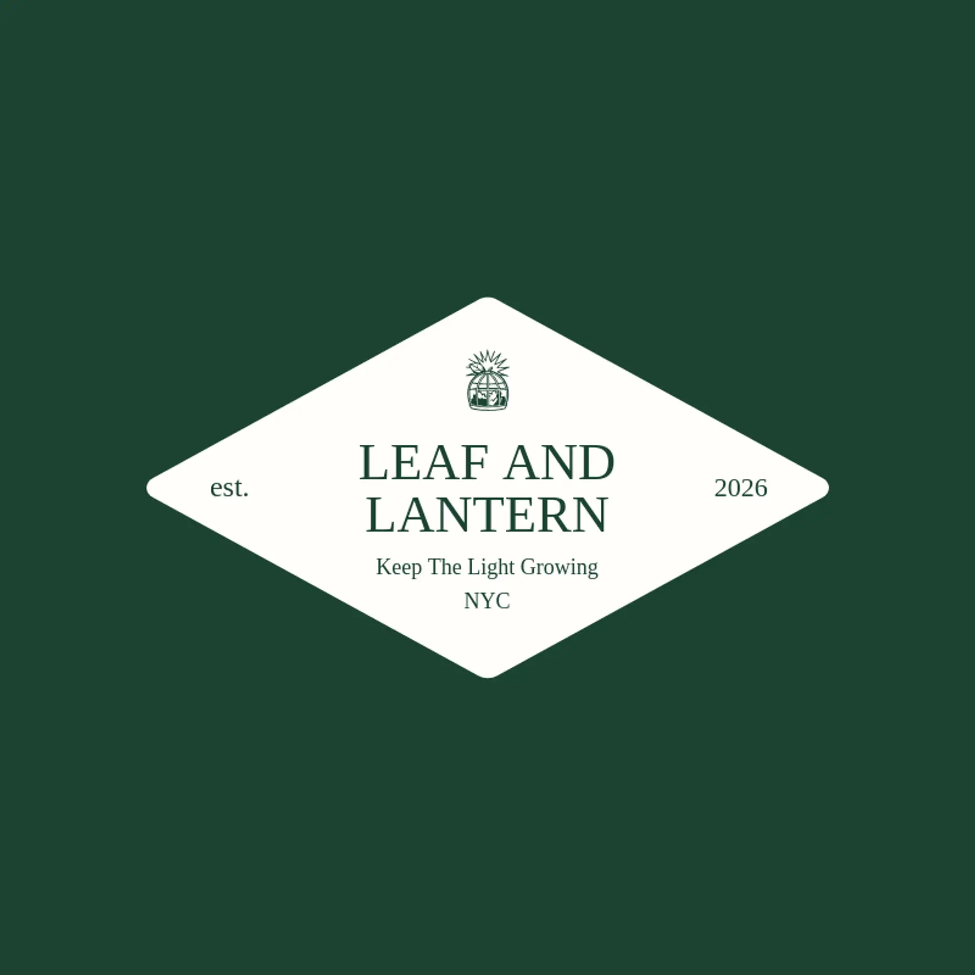 Leaf And Lantern logo for greenhouse