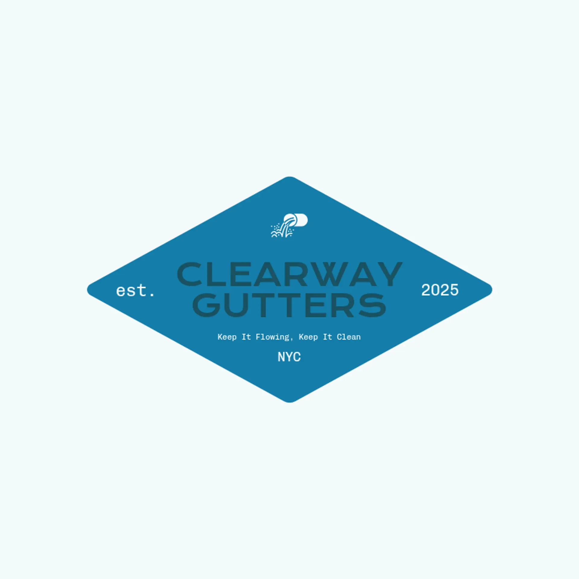 ClearWay Gutters logo for gutter cleaning