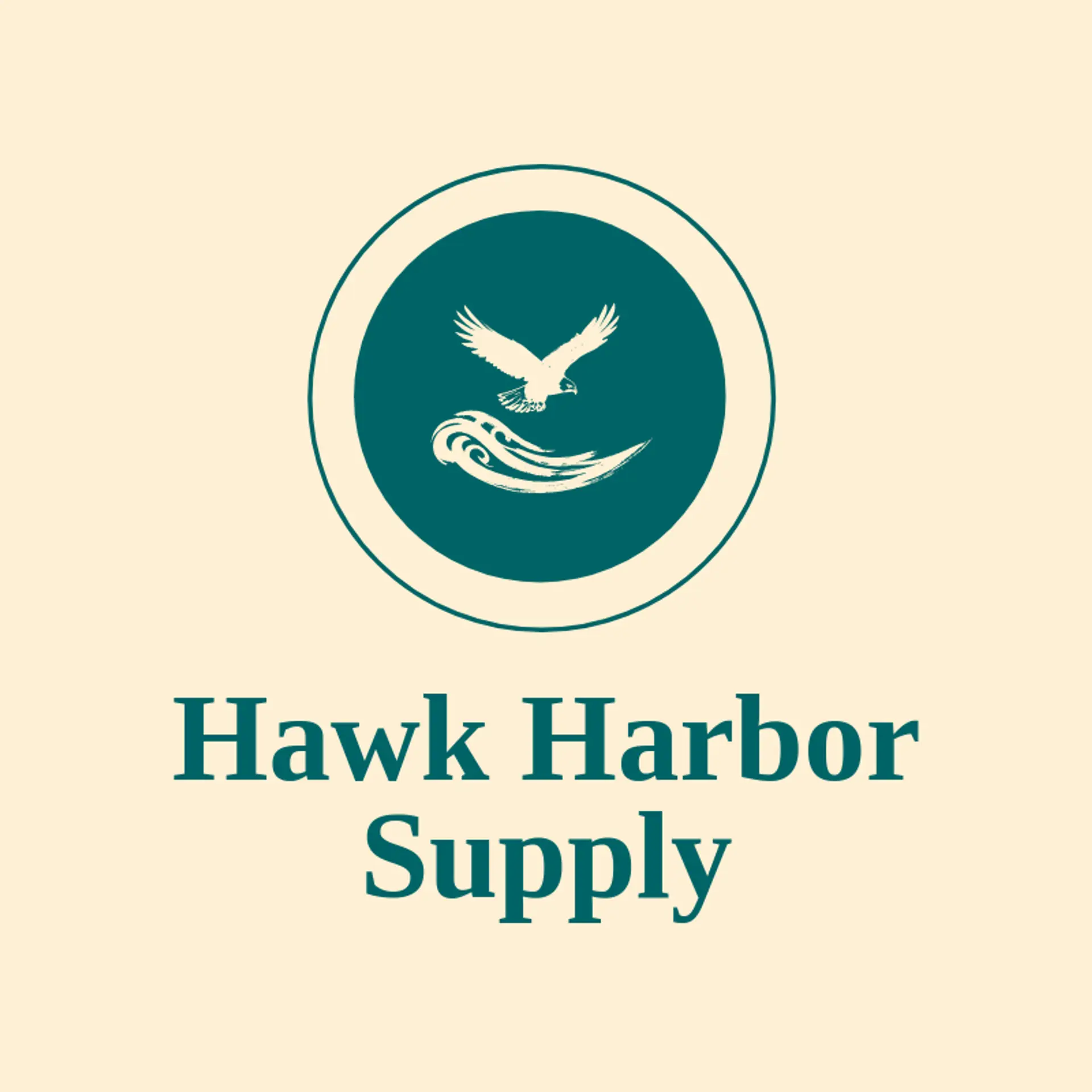 Hawk Harbor Supply logo for hawk