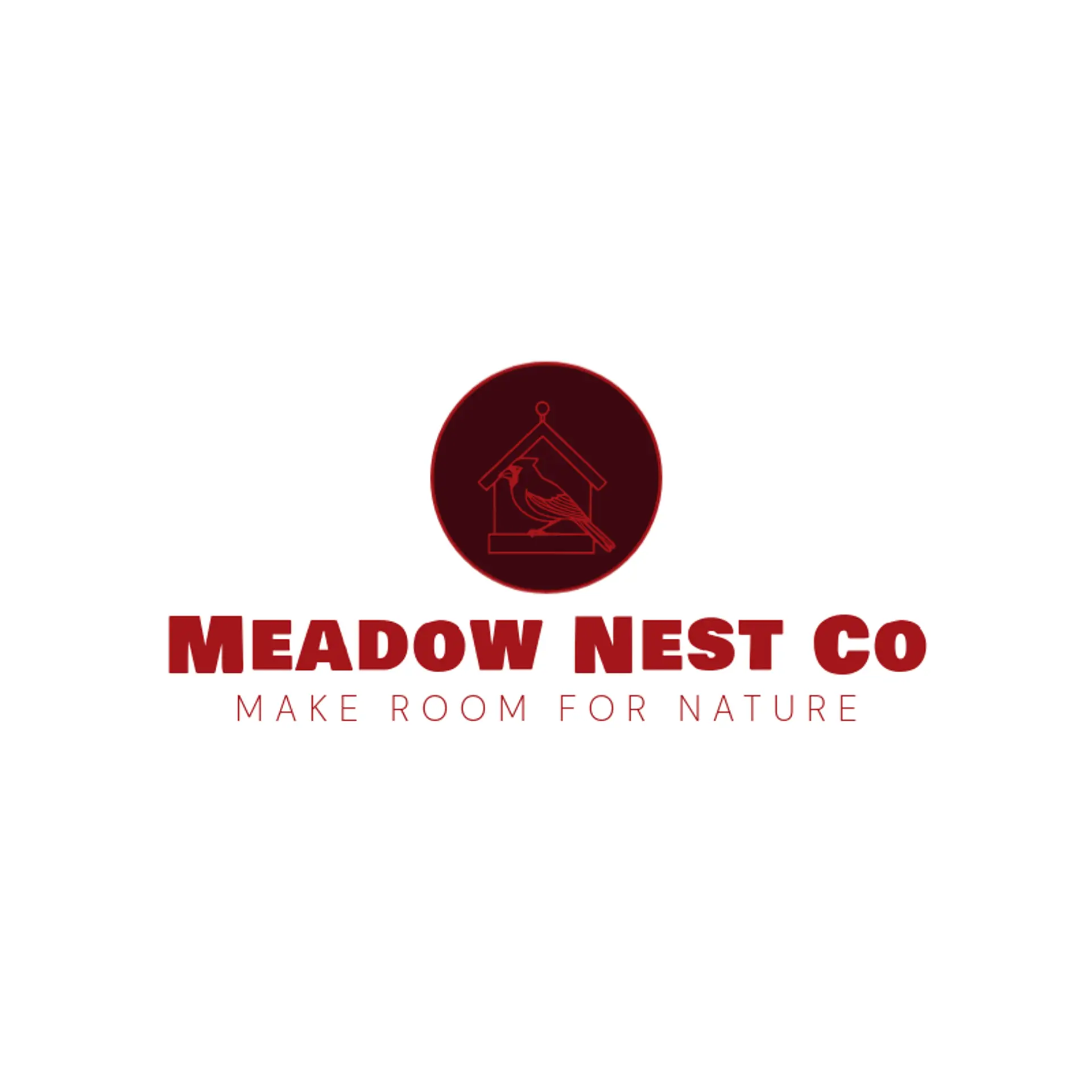 Meadow Nest Co logo for birdhouse