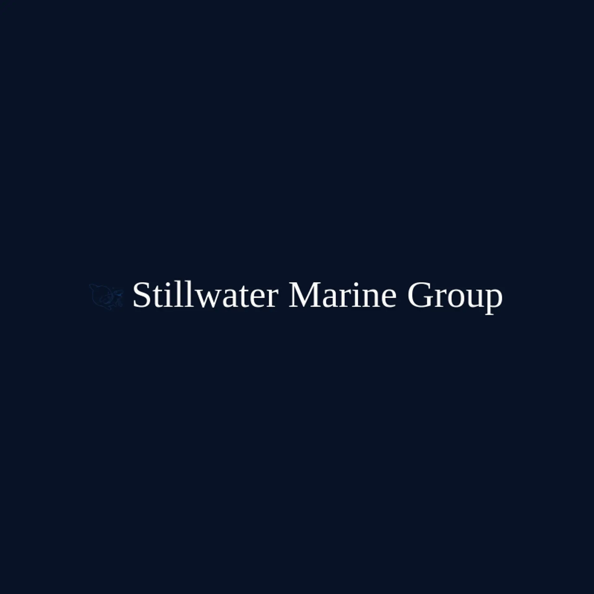 Stillwater Marine Group logo for whale