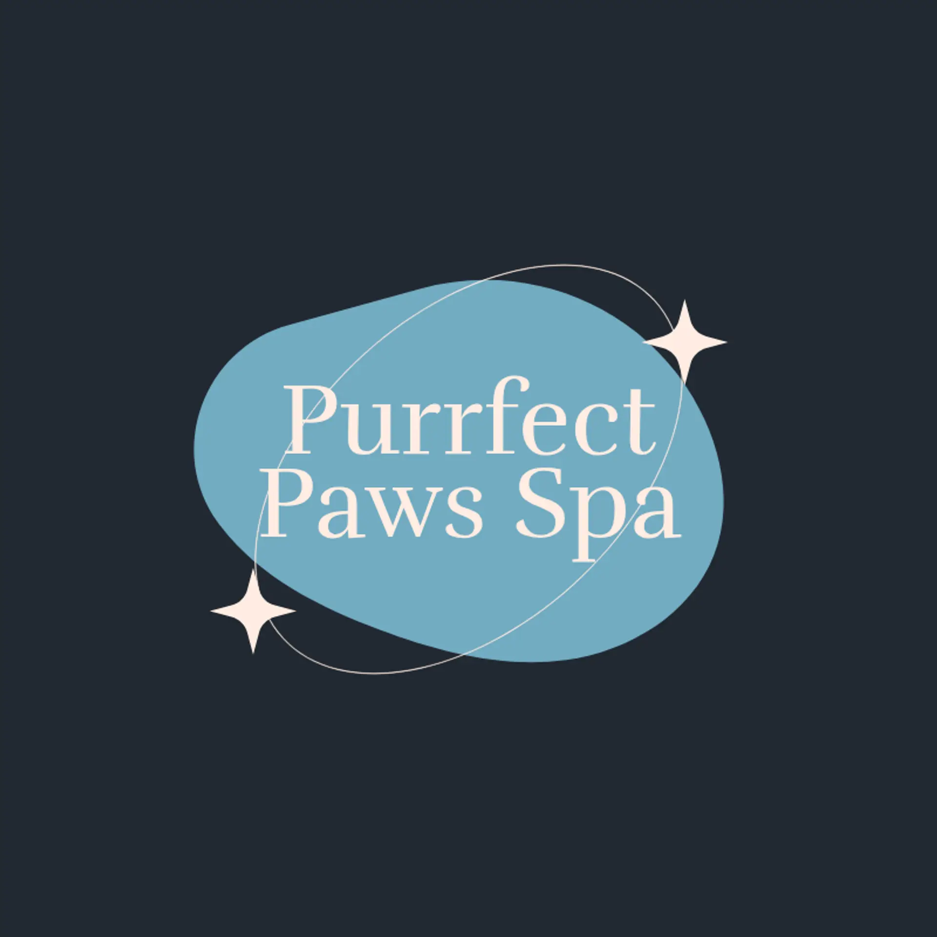 Pampered Paws Studio logo for pet grooming