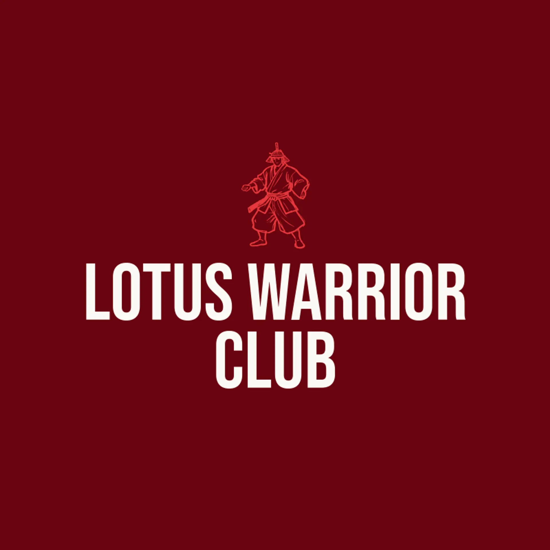 Lotus Warrior Club logo for samurai