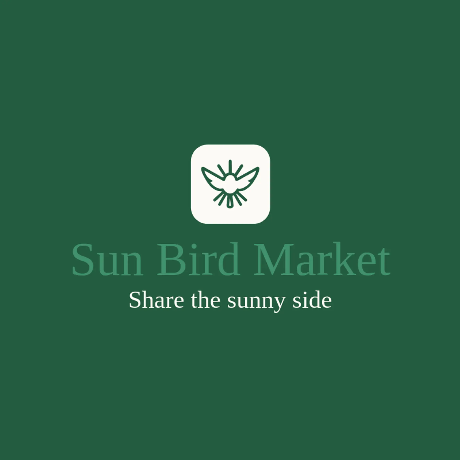 Sun Bird Market logo for wing