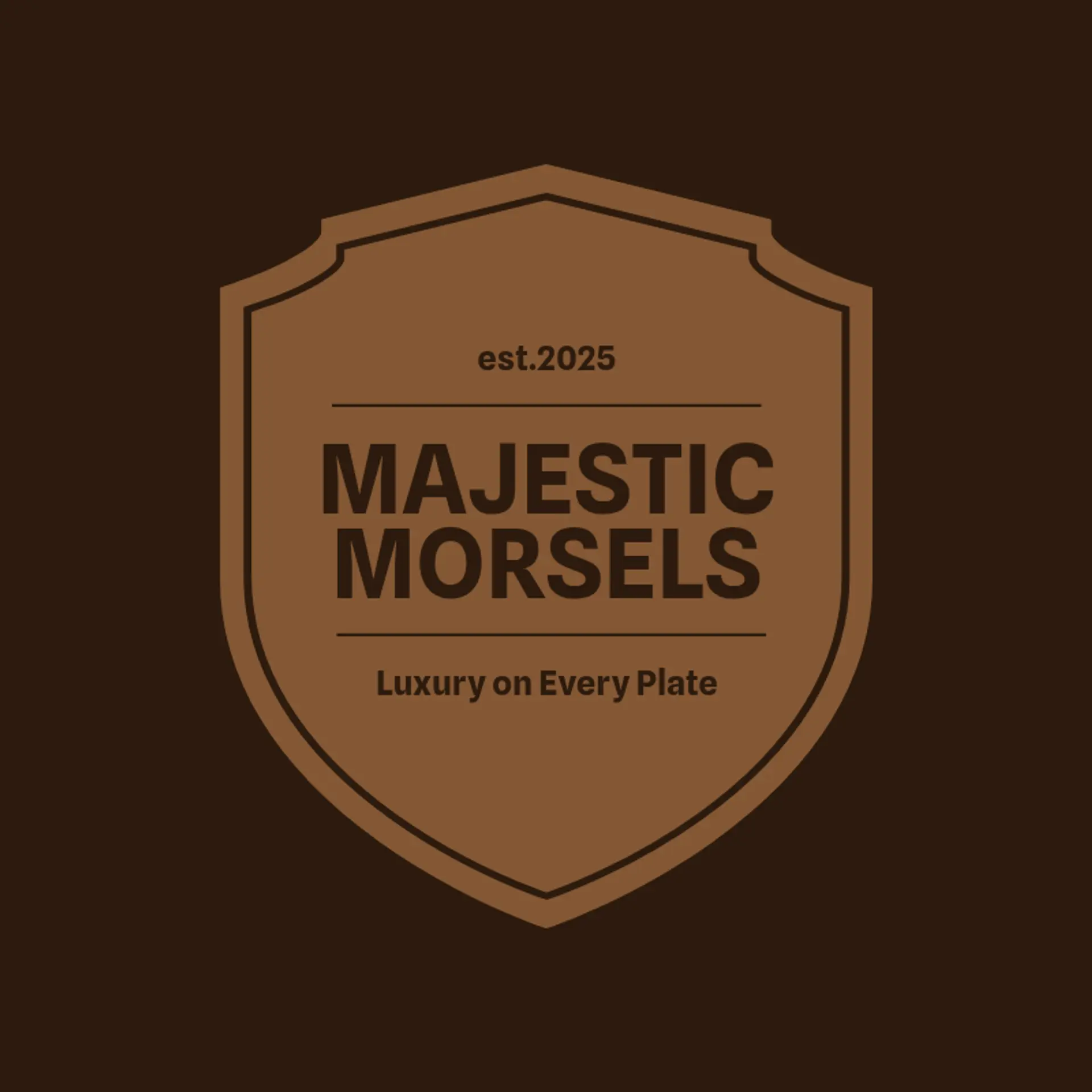Majestic Morsels logo for fine dining restaurant