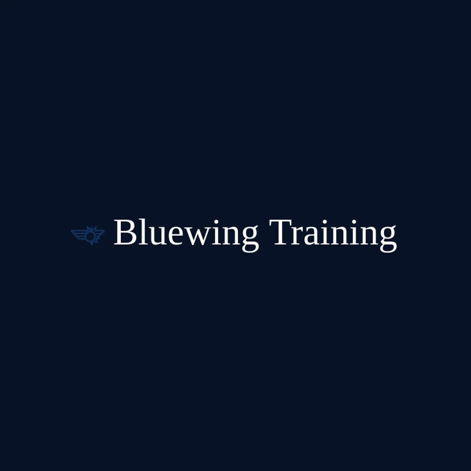 Bluewing Training logo for airforce