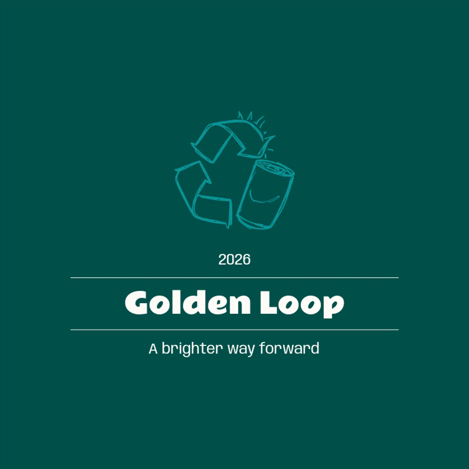 Golden Loop logo for recycling