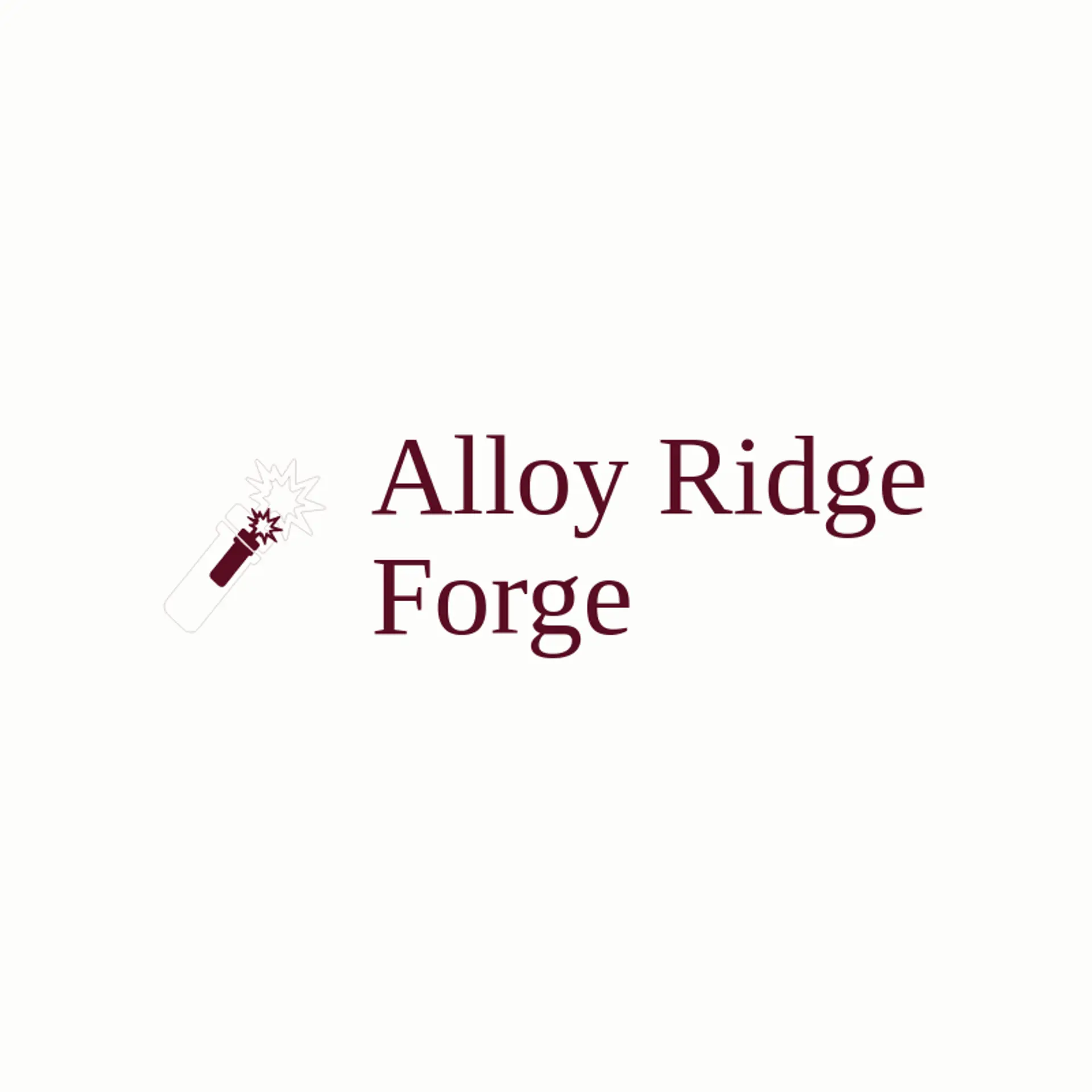 Alloy Ridge Forge logo for metal