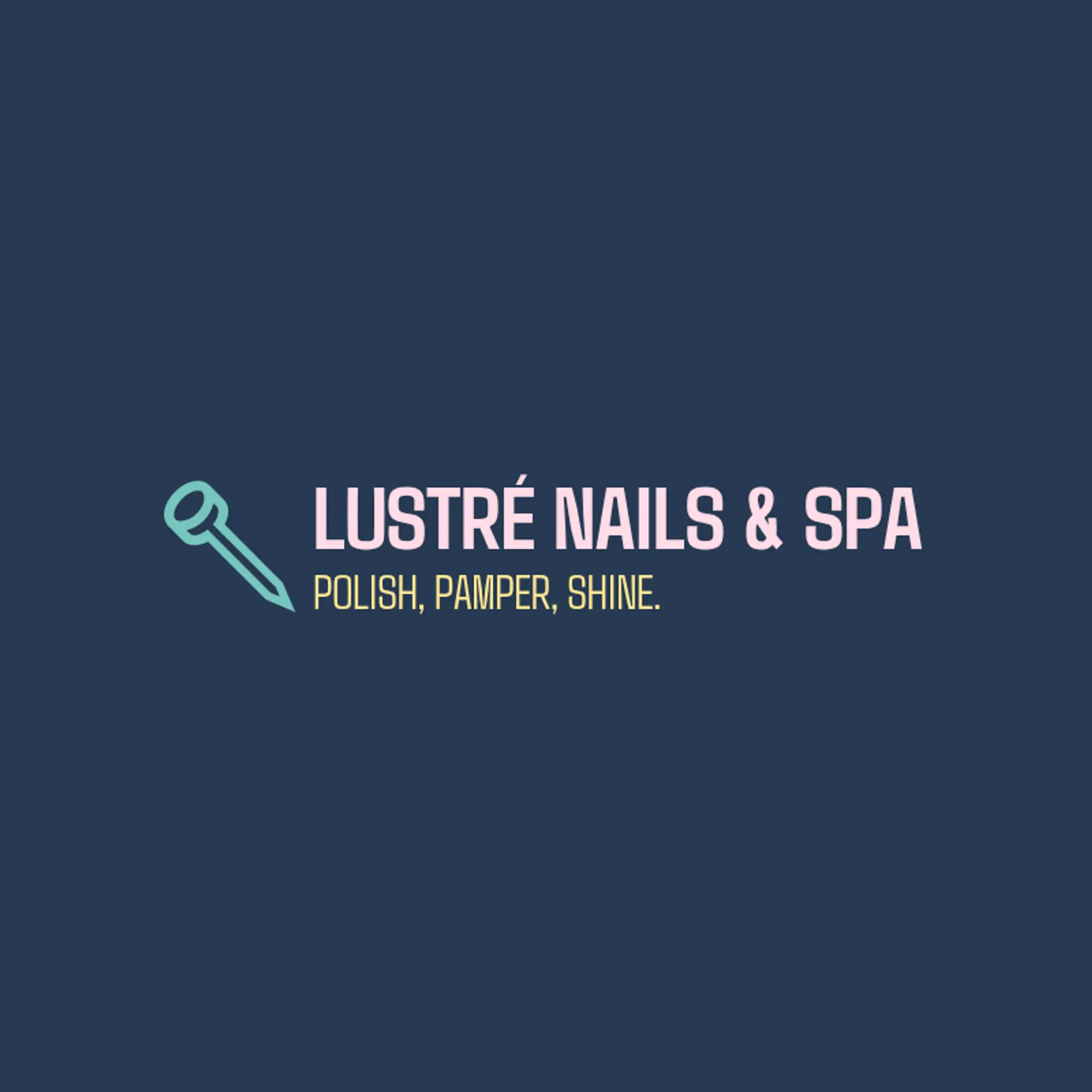 Lustré Nails & Spa logo for nail spa
