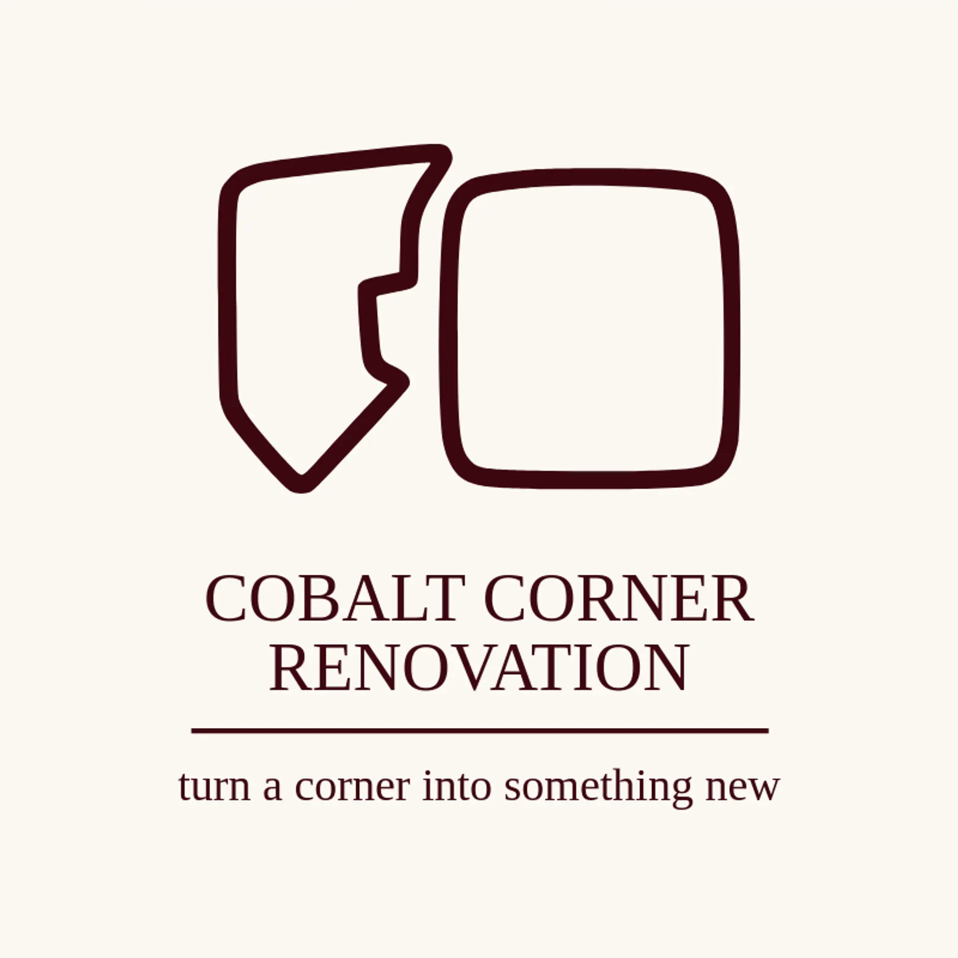 Cobalt Corner Renovation logo for remodeling