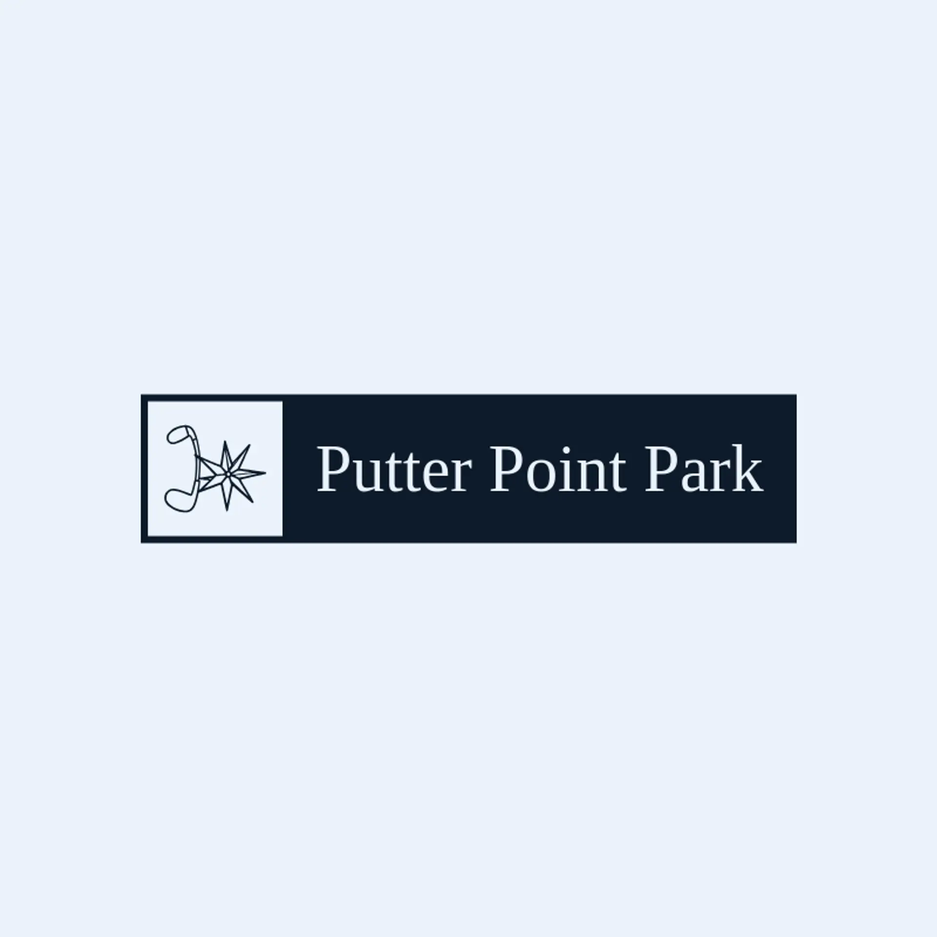 Putter Point Park logo for mini golf