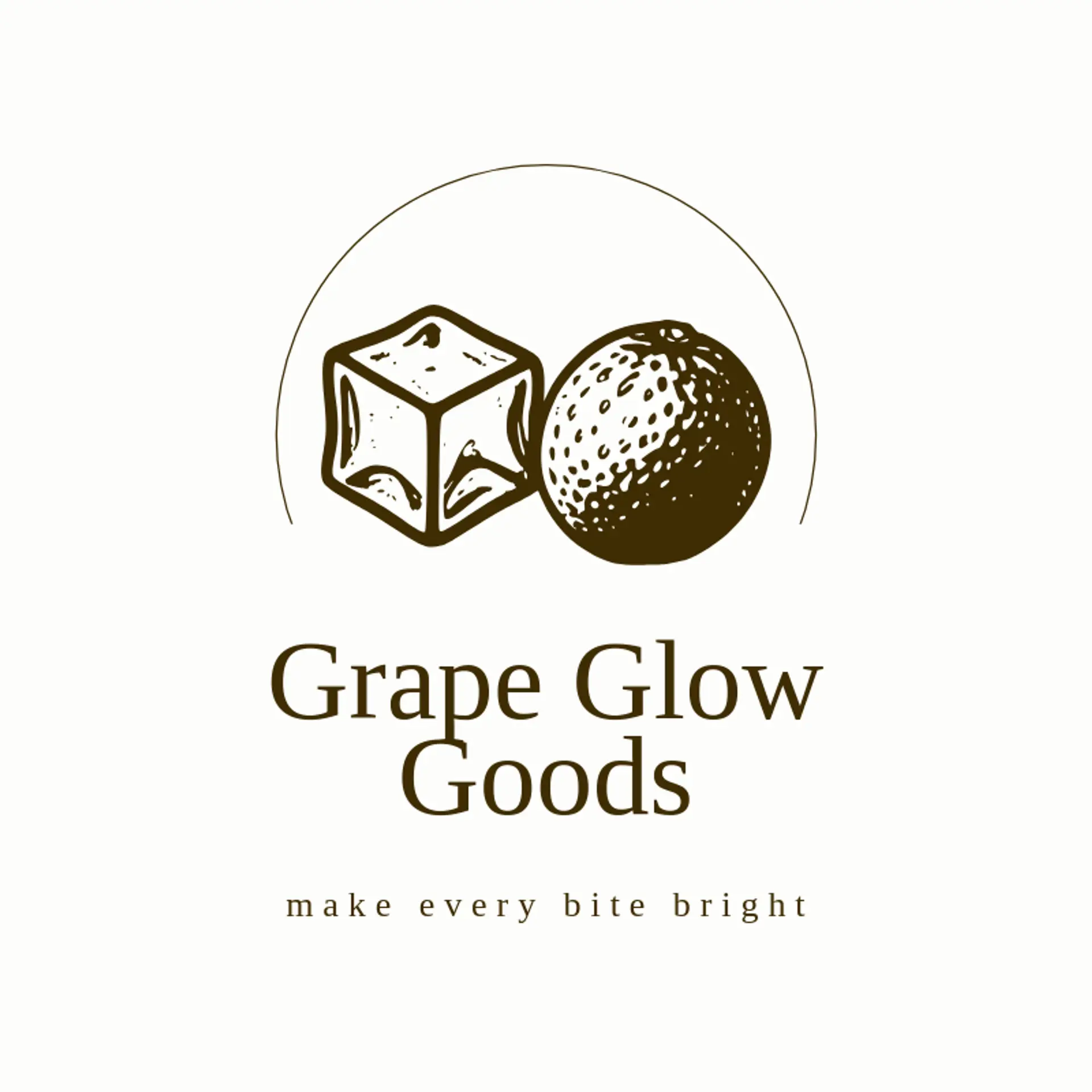 Grape Glow Goods logo for jelly