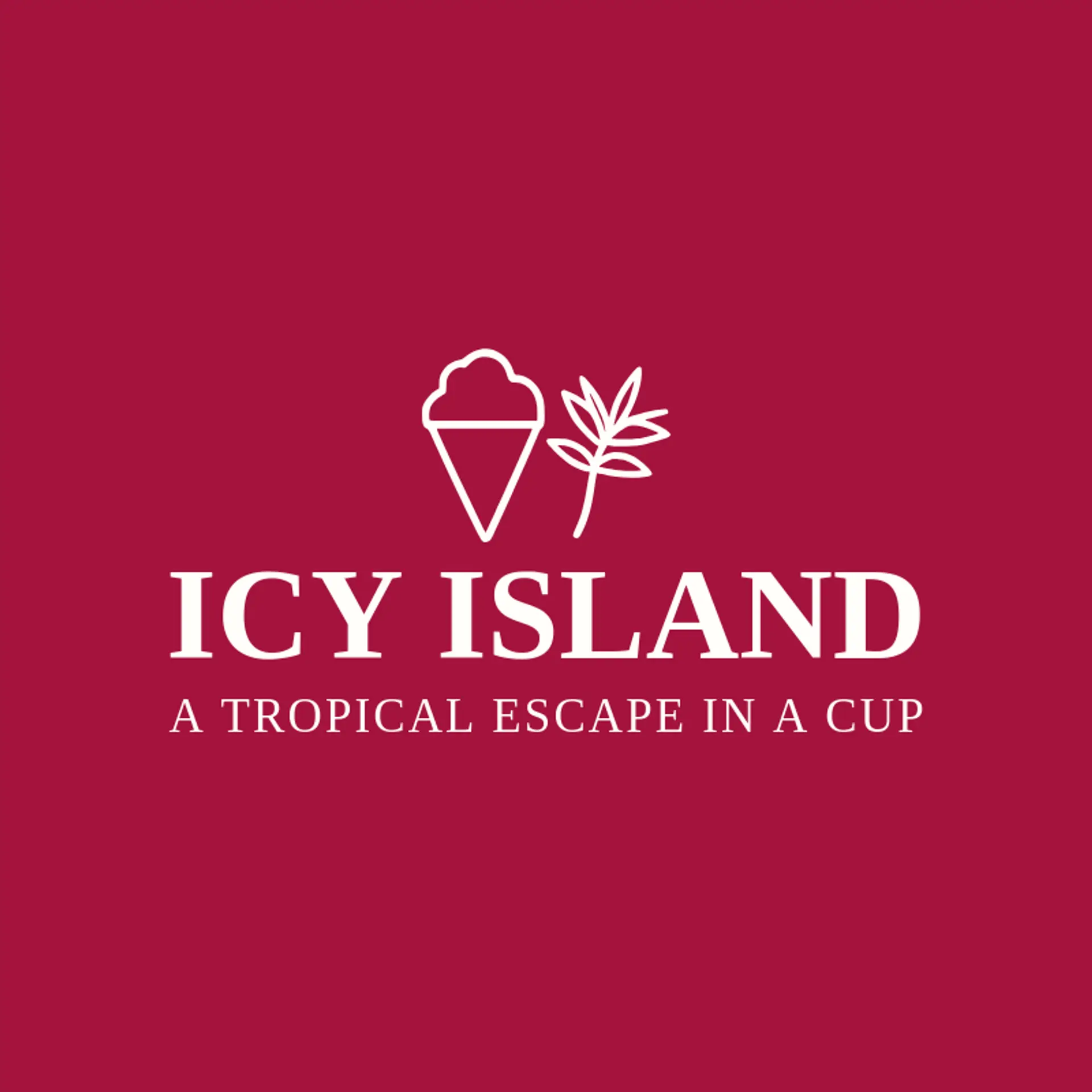 Icy Island logo for snow cone