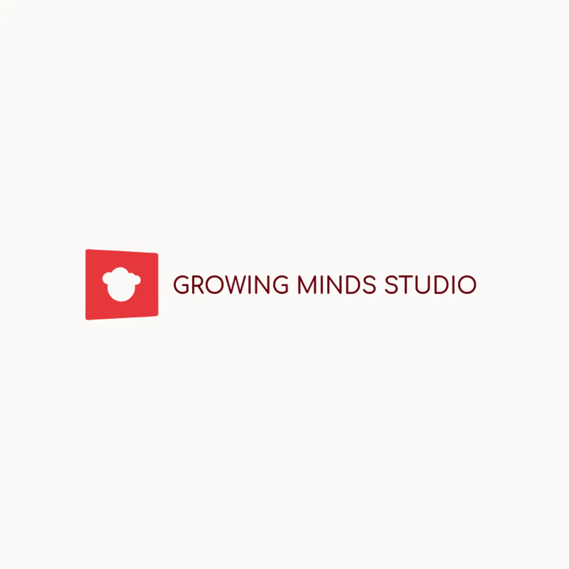 Growing Minds Studio logo for daycare