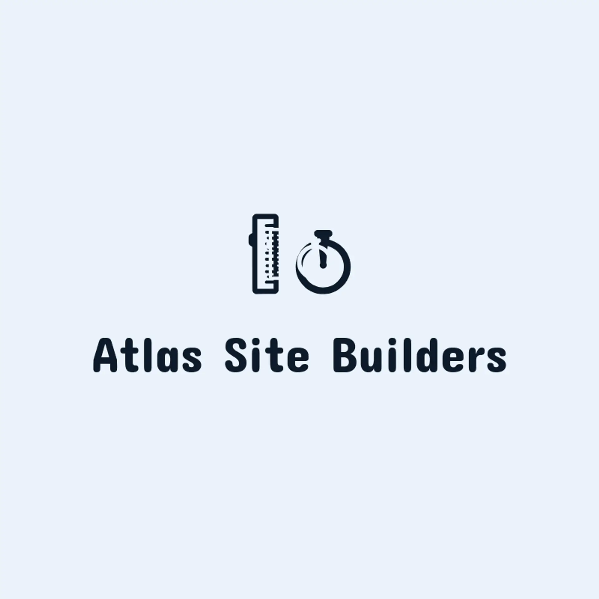 Atlas Site Builders logo for construction company