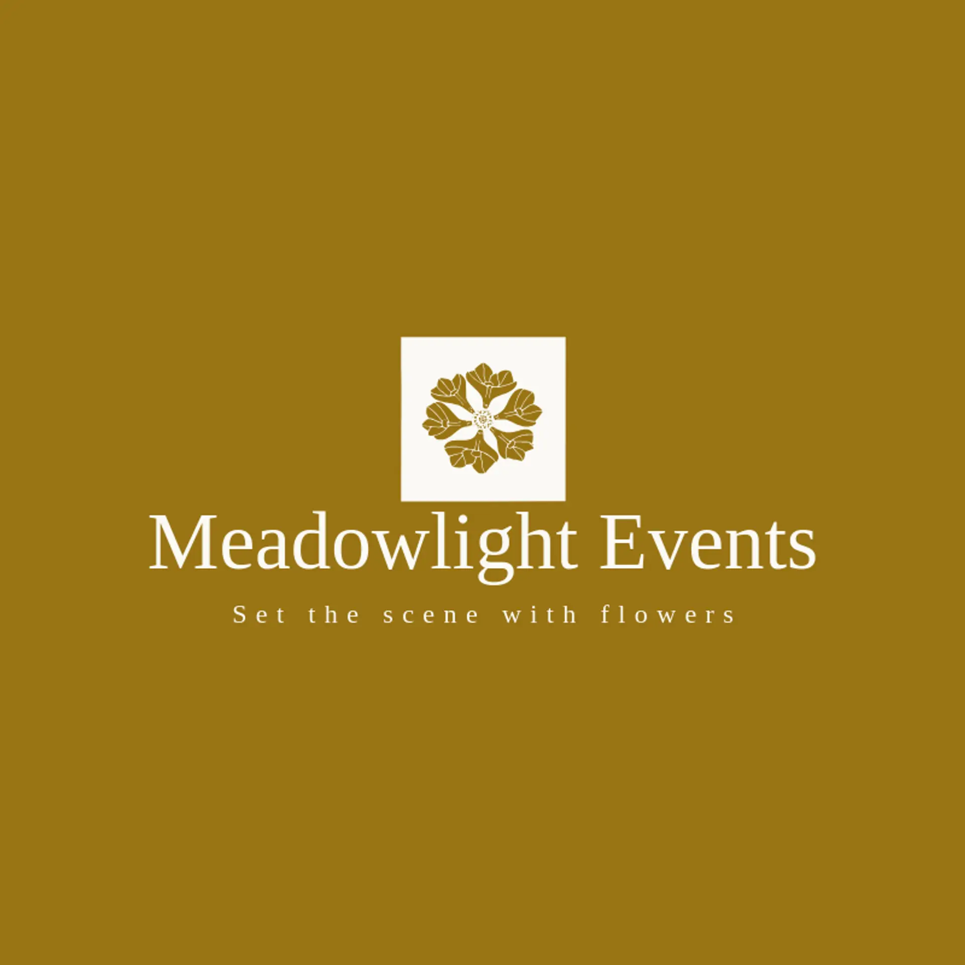 Meadowlight Events logo for bloom