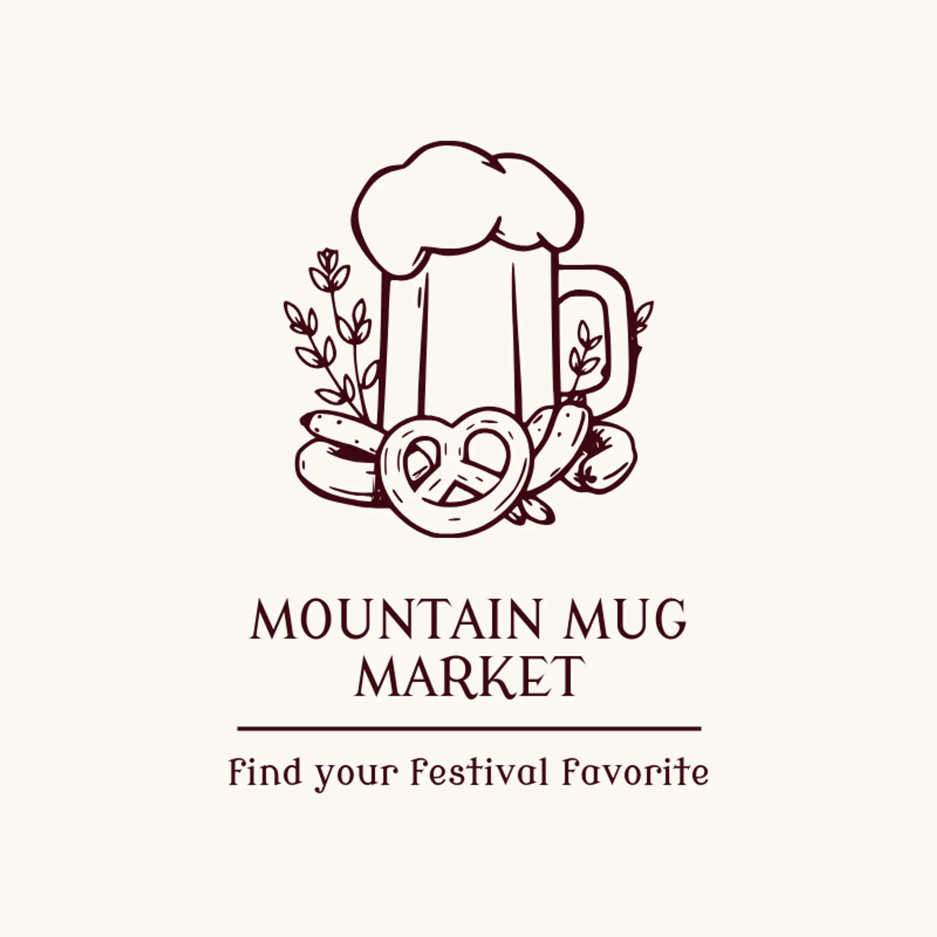 Mountain Mug Market logo for oktoberfest