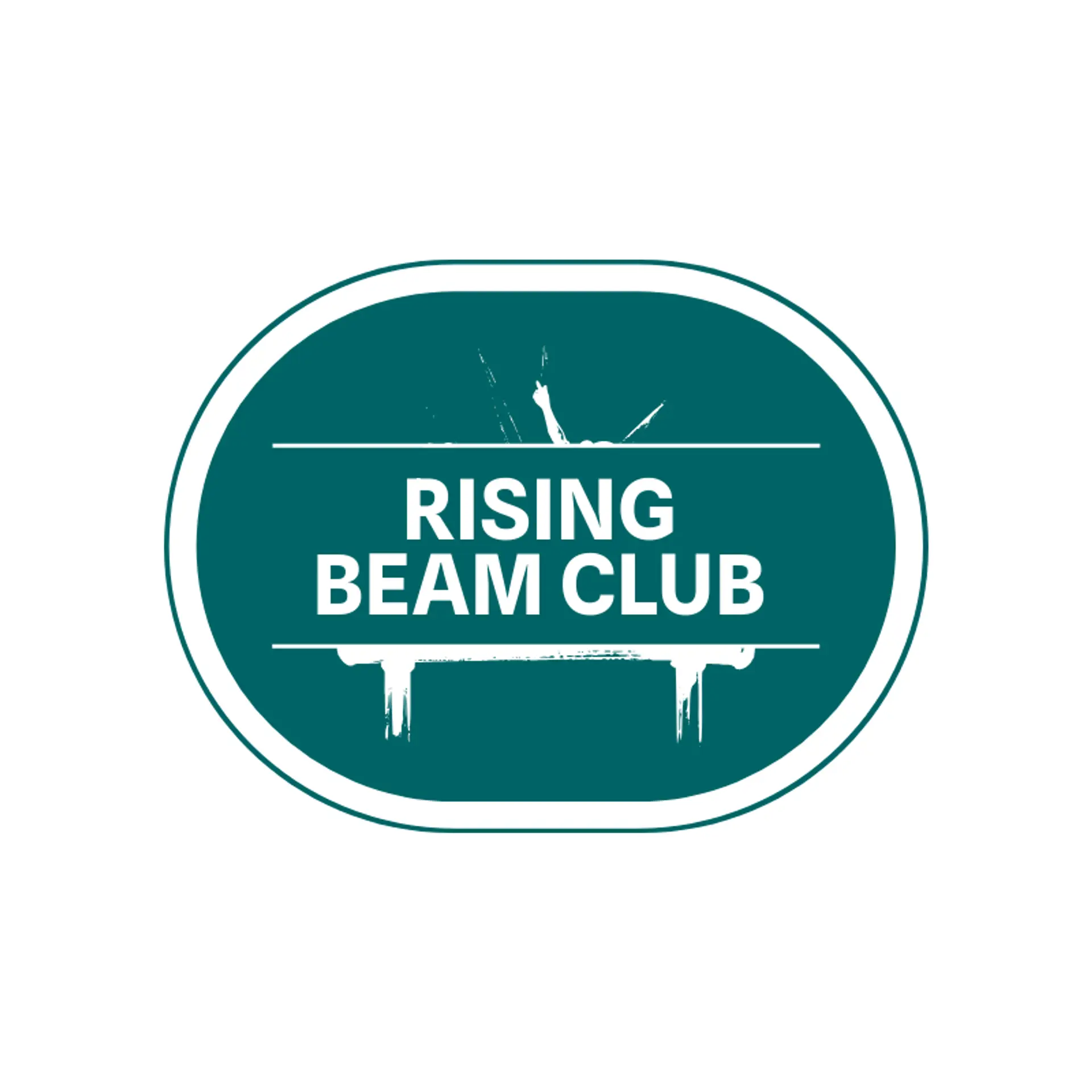 Rising Beam Club logo for gymnastics