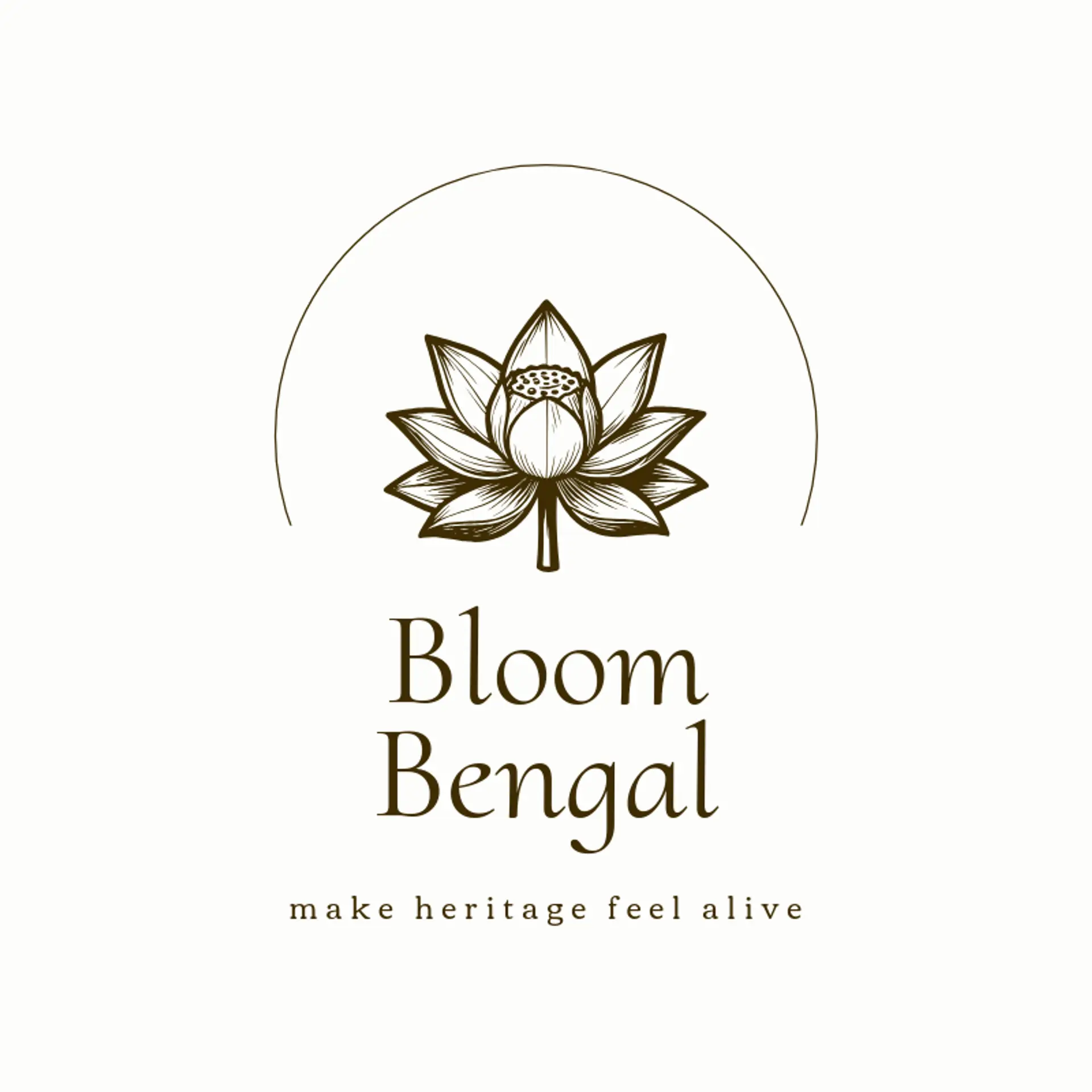 Bloom Bengal logo for bengali
