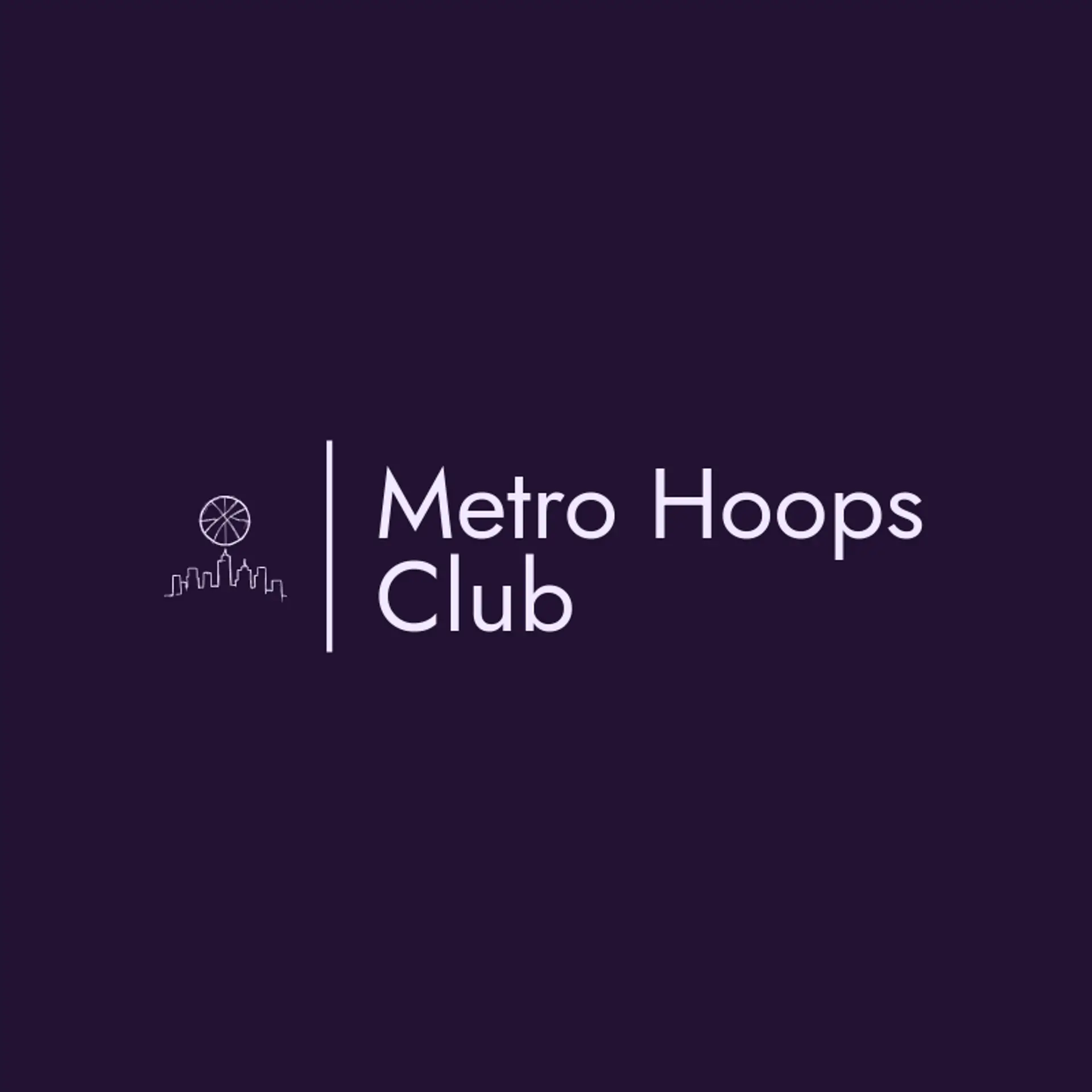 Metro Hoops Club logo for basketball