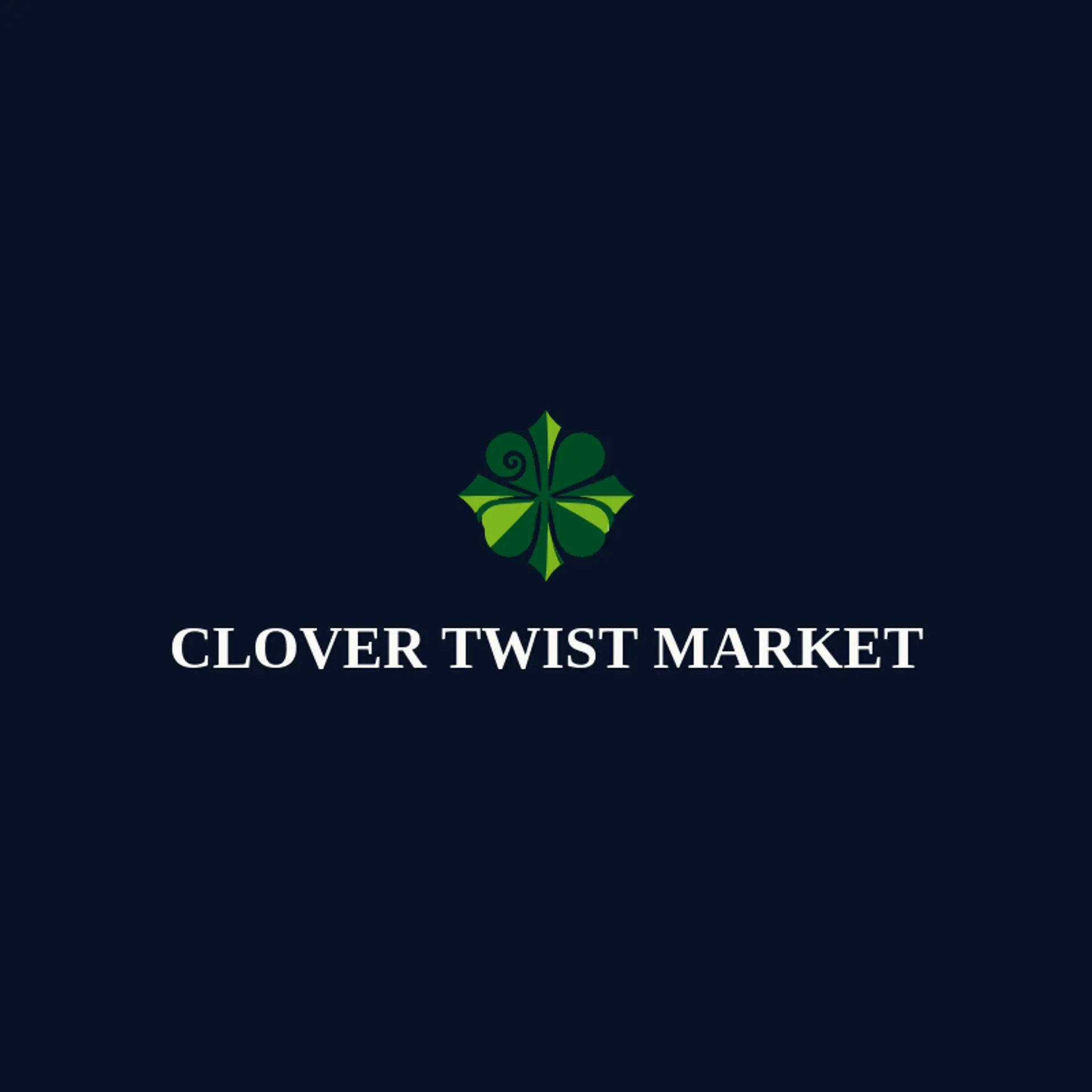 Clover Twist Market logo for swirl