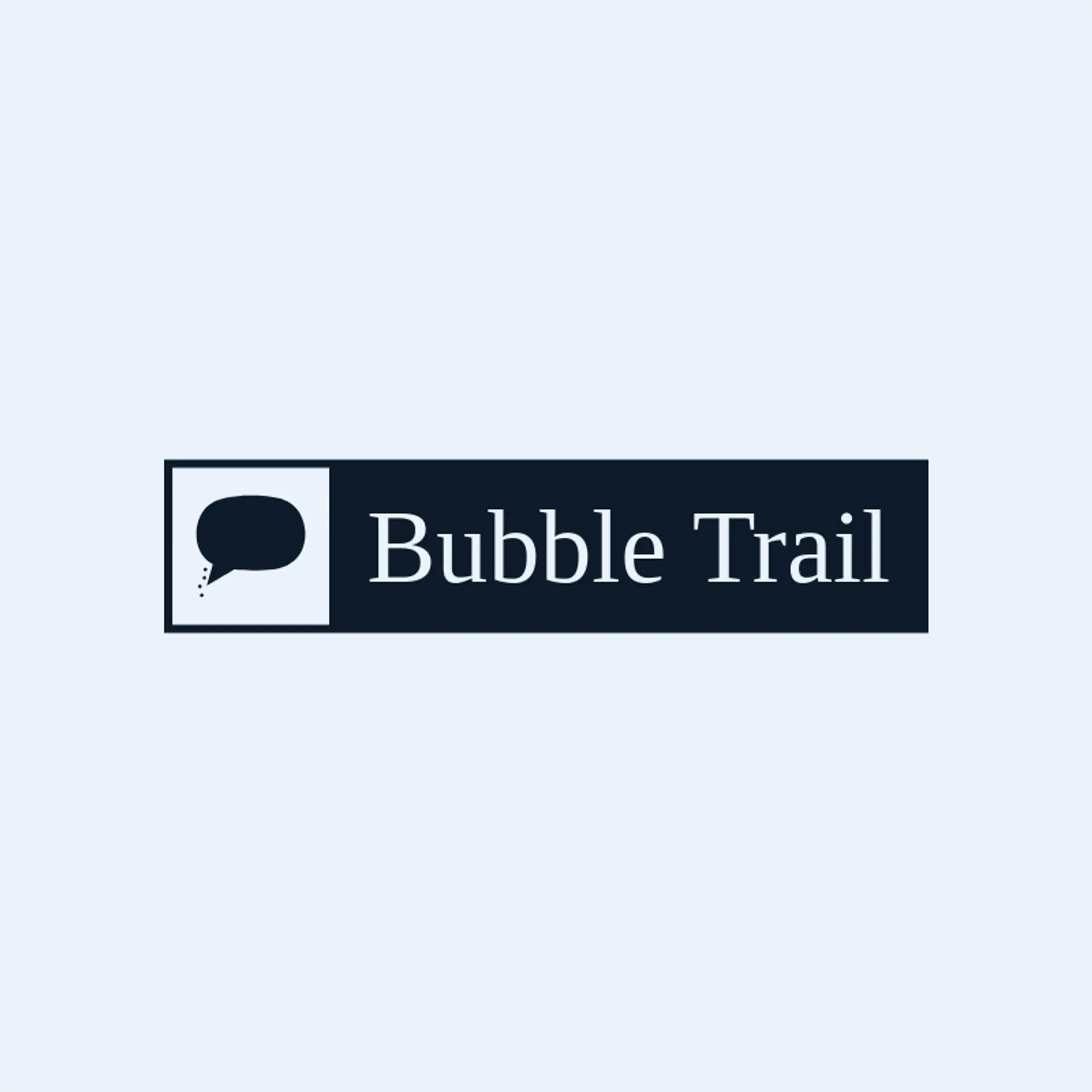 Bubble Trail logo for message