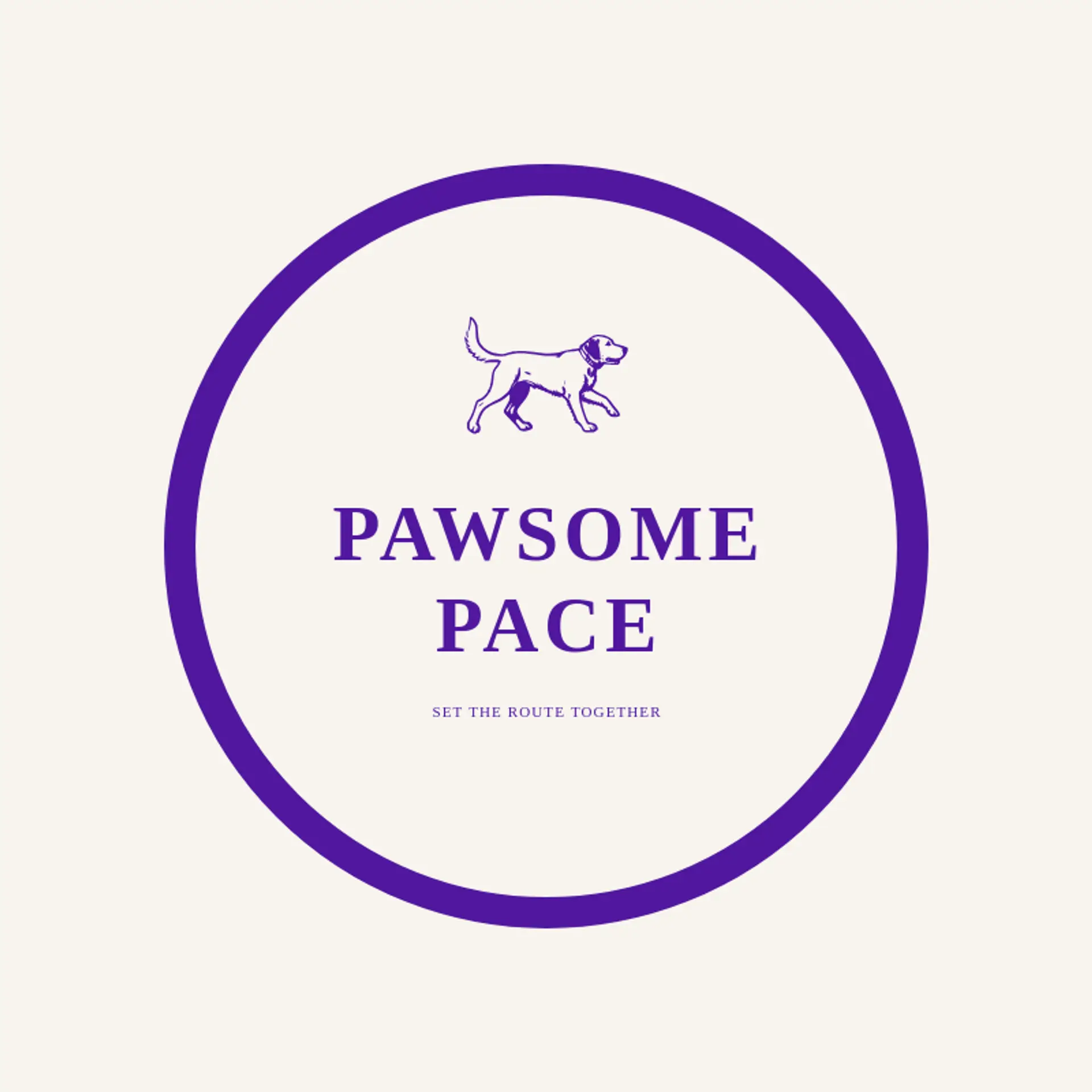 Pawsome Pace logo for dog walking