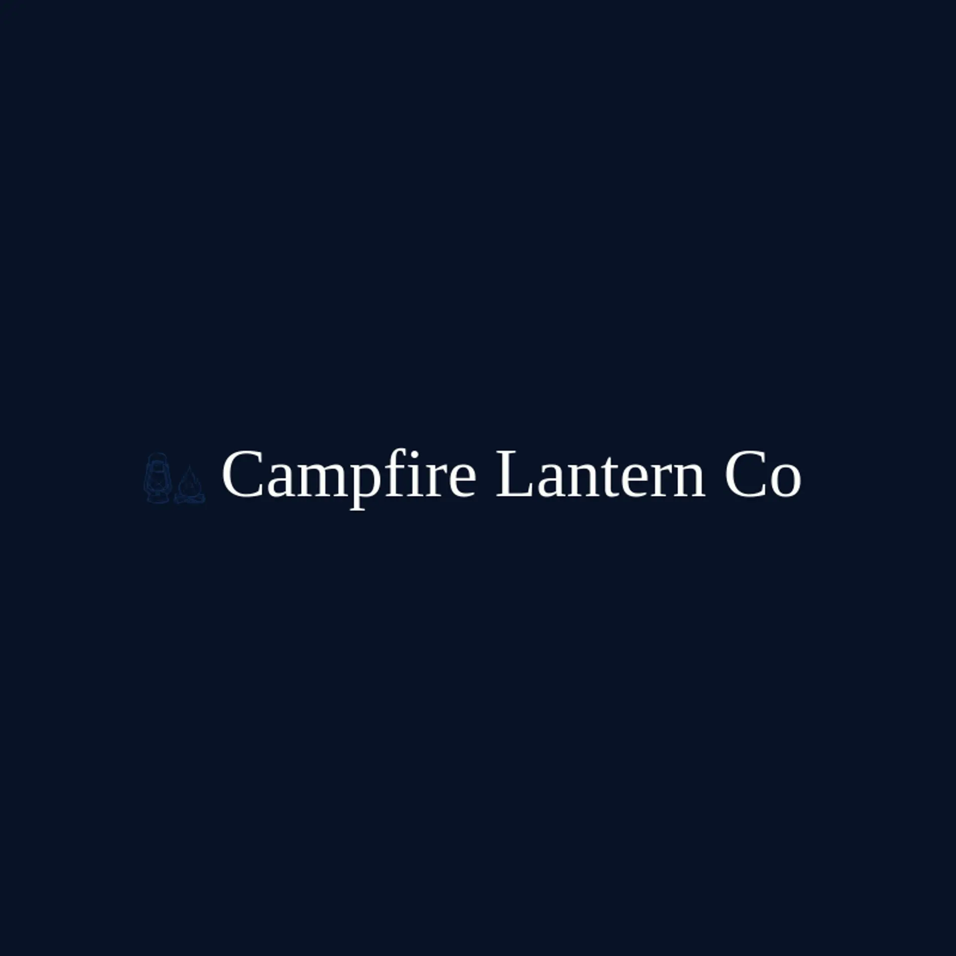 Campfire Lantern Co logo for lantern