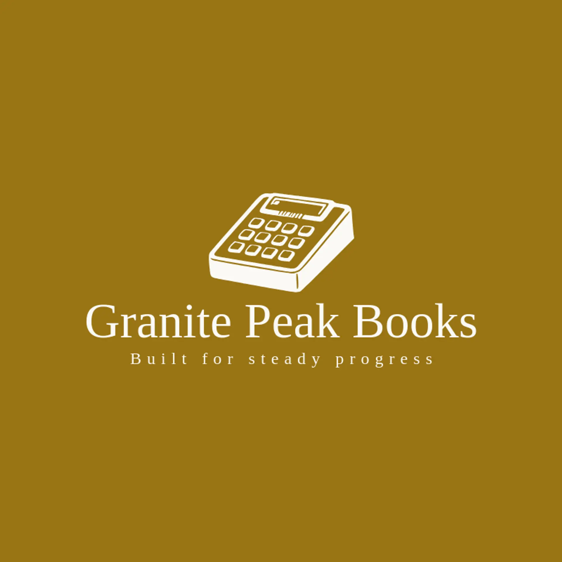 Granite Peak Books logo for ledger