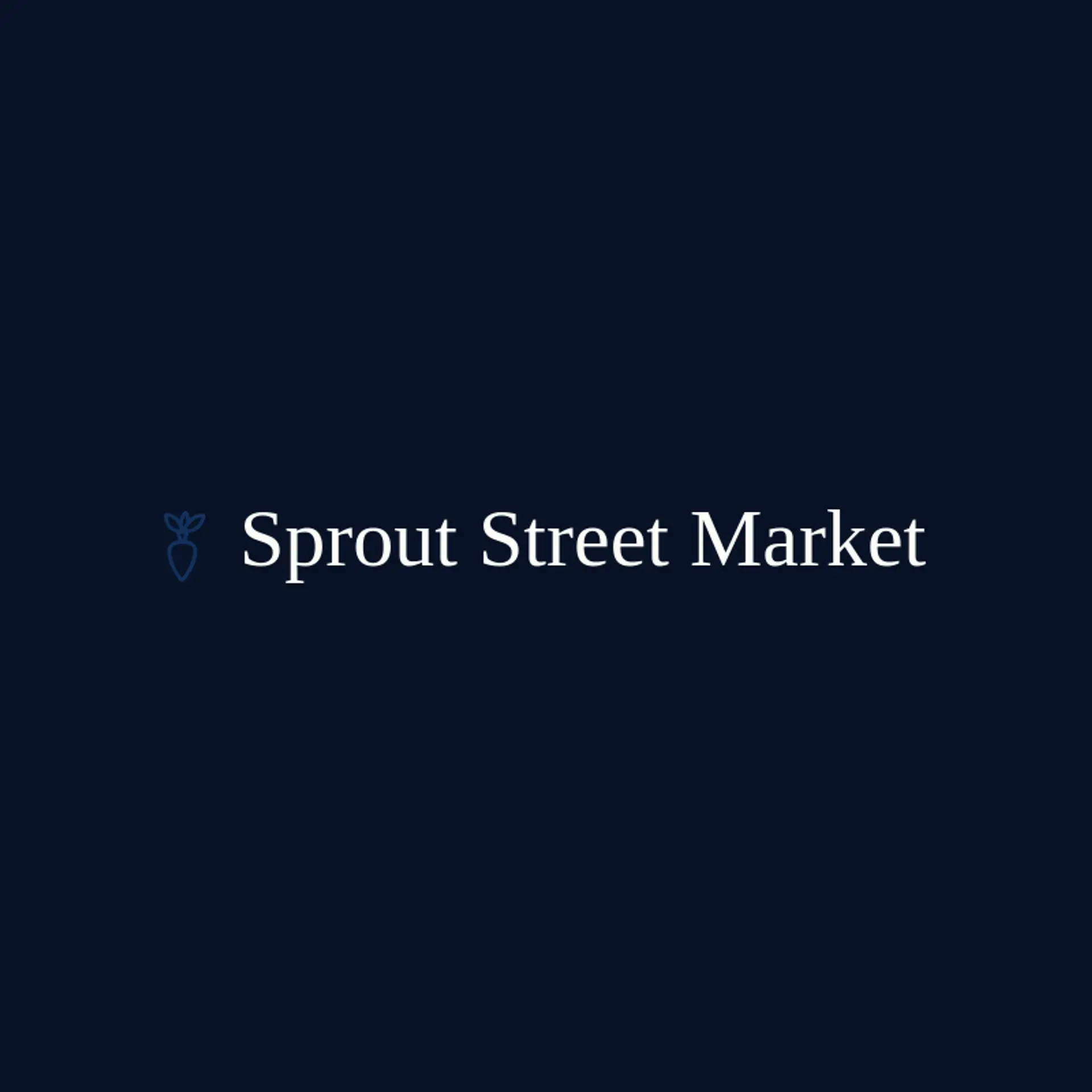 Sprout Street Market logo for carrot
