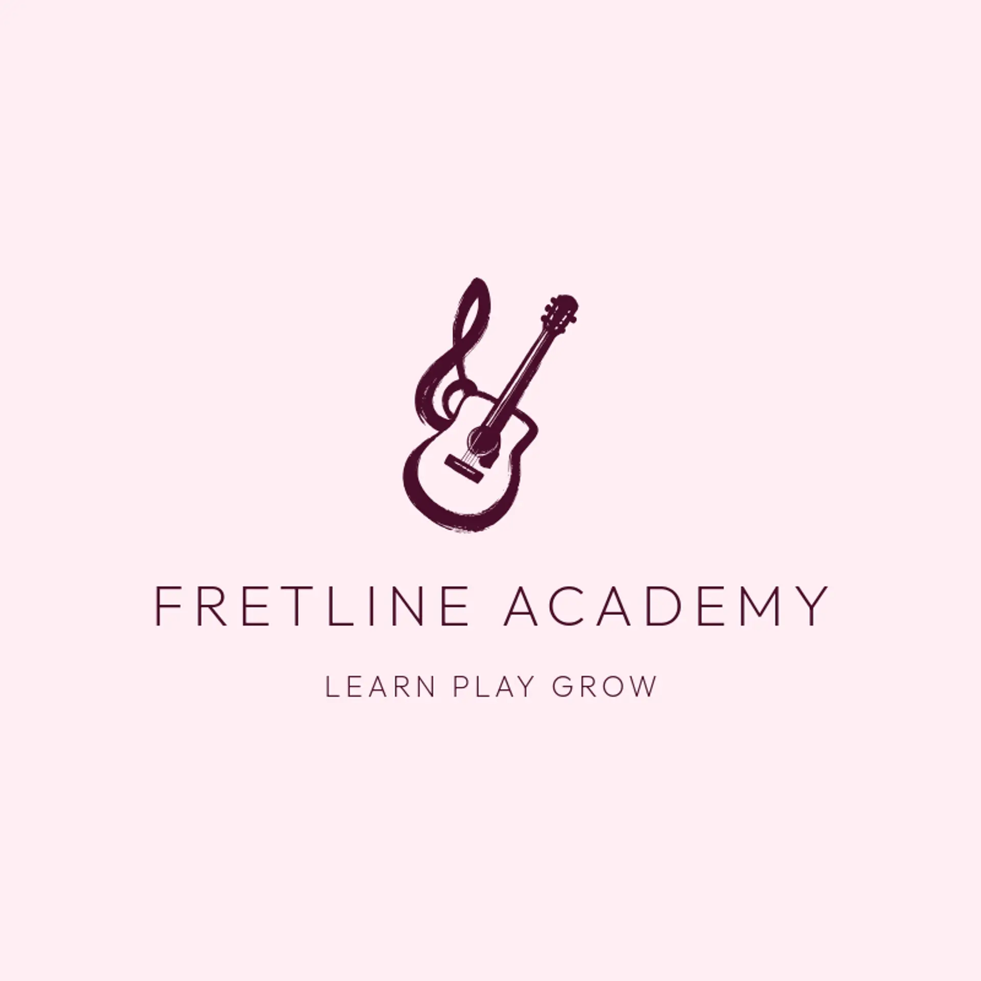 Fretline Academy logo for guitar