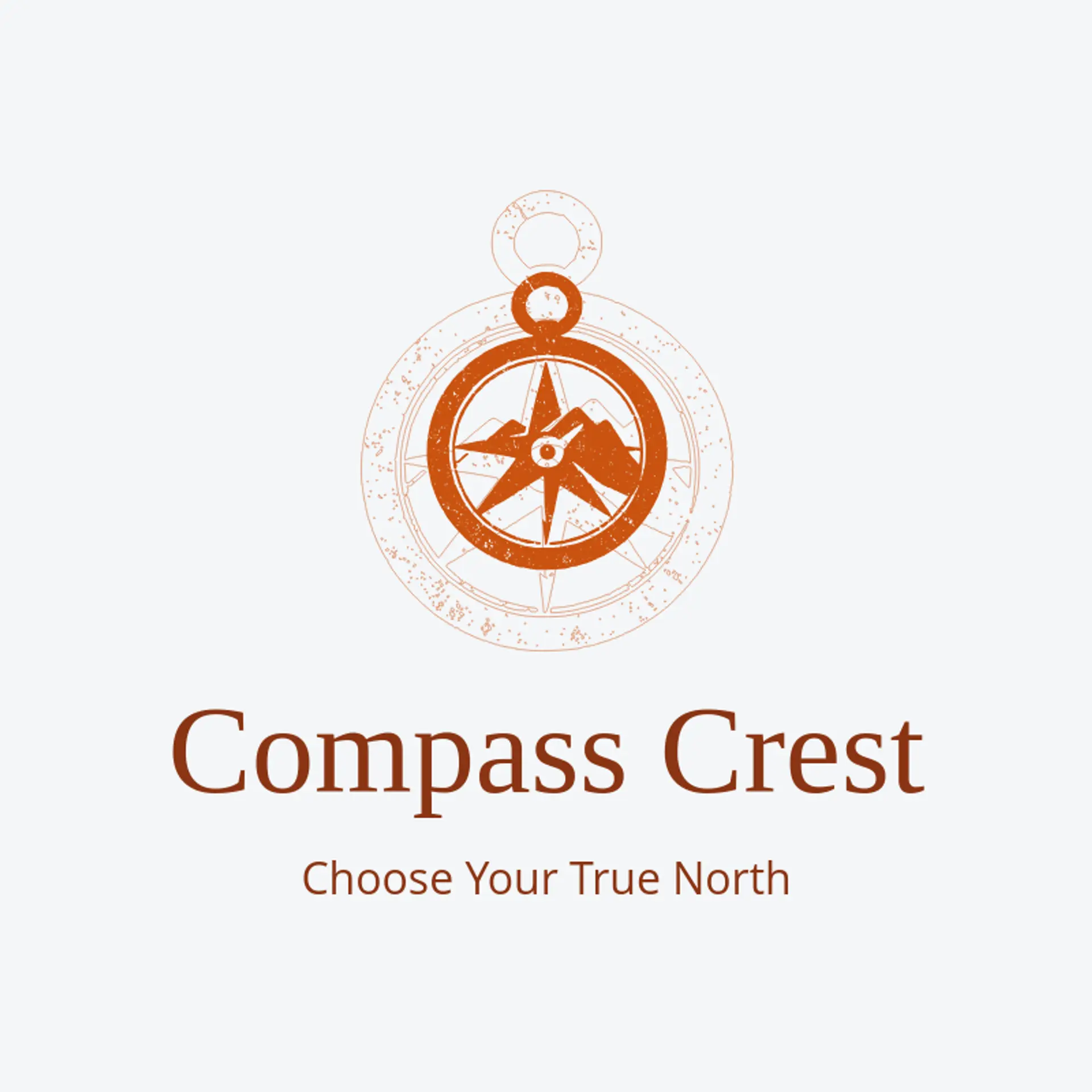 Compass Crest logo for hiking