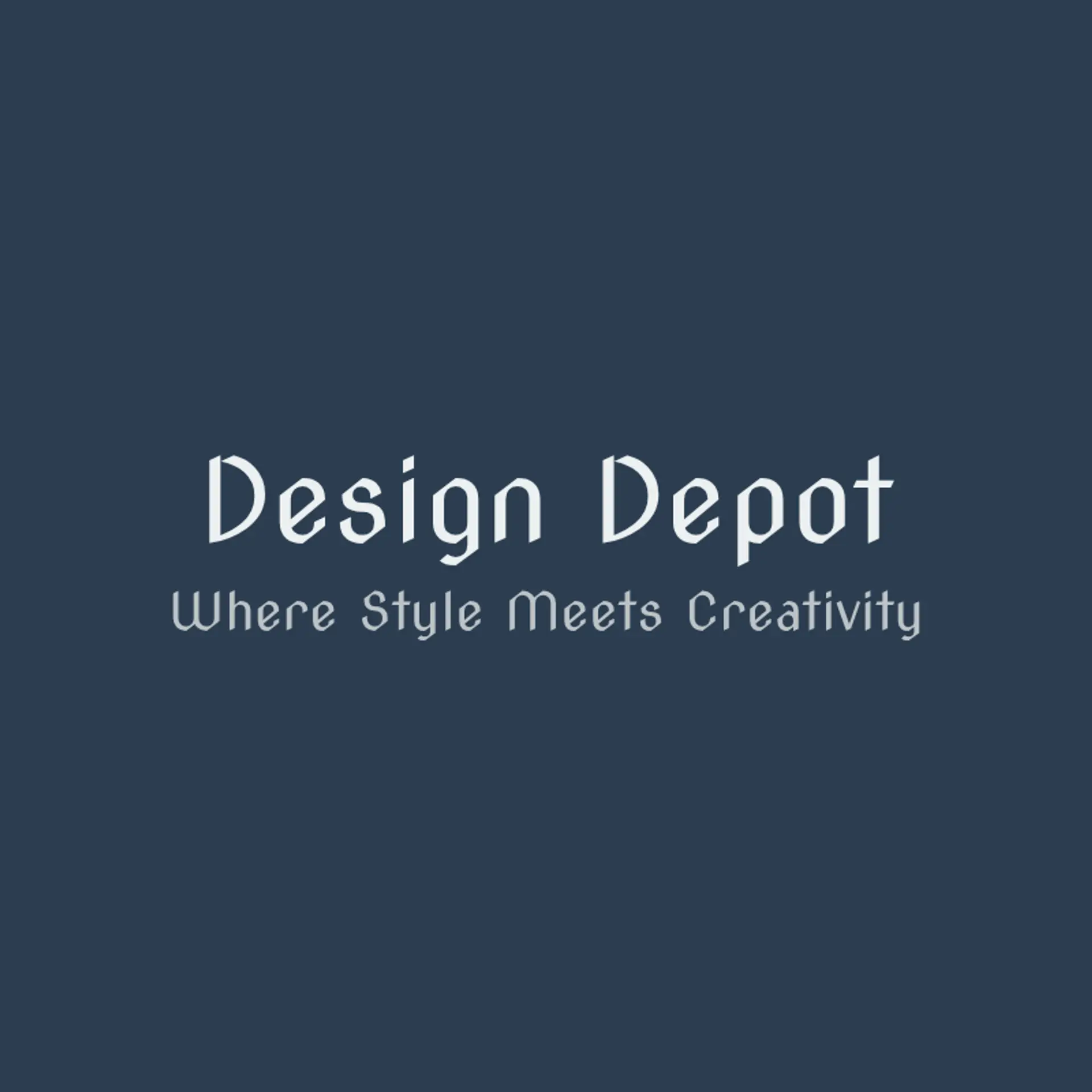 Design Depot logo for fashion studio