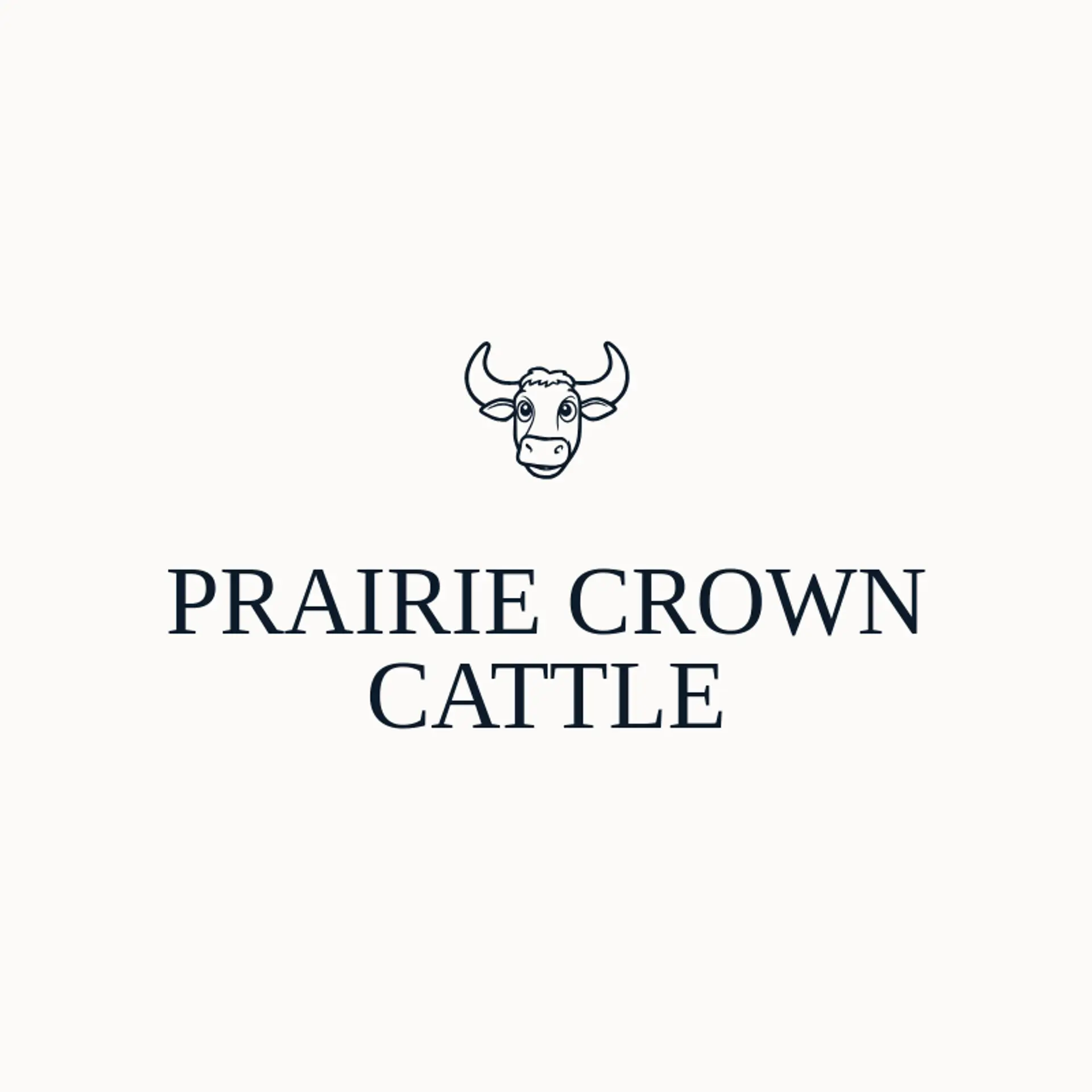 Prairie Crown Cattle logo for longhorn