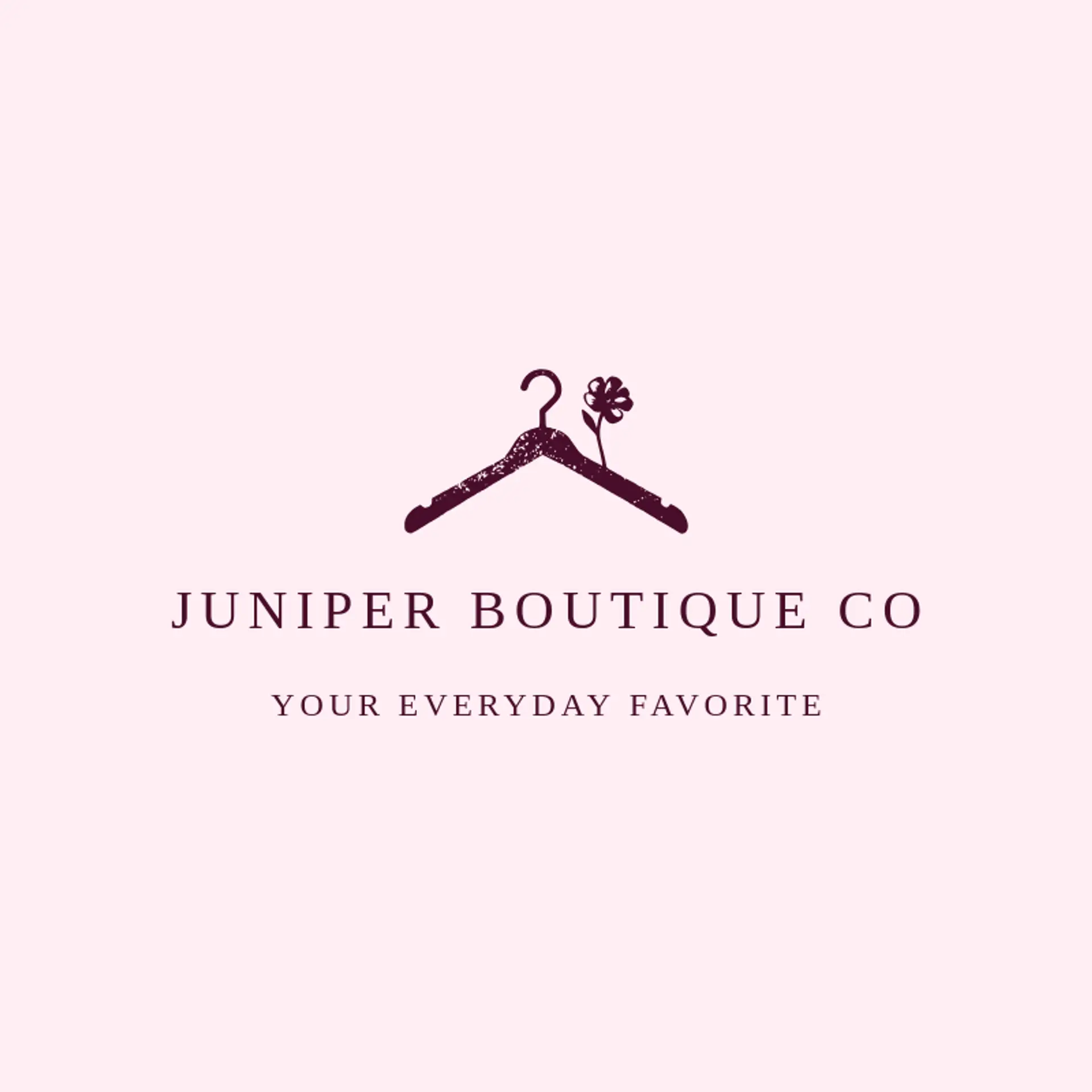 Juniper Boutique Co logo for hanger