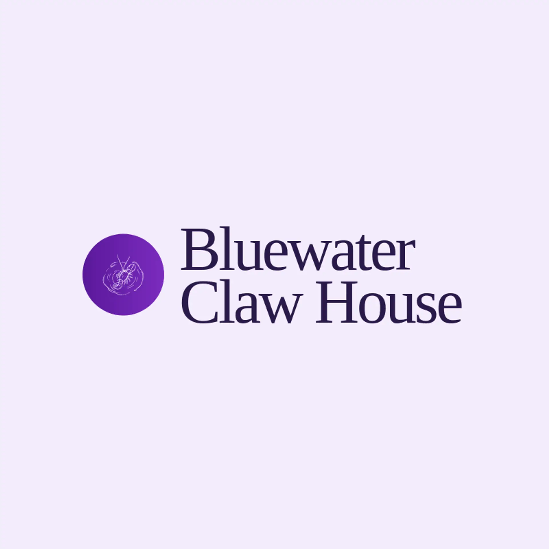 Bluewater Claw House logo for lobster